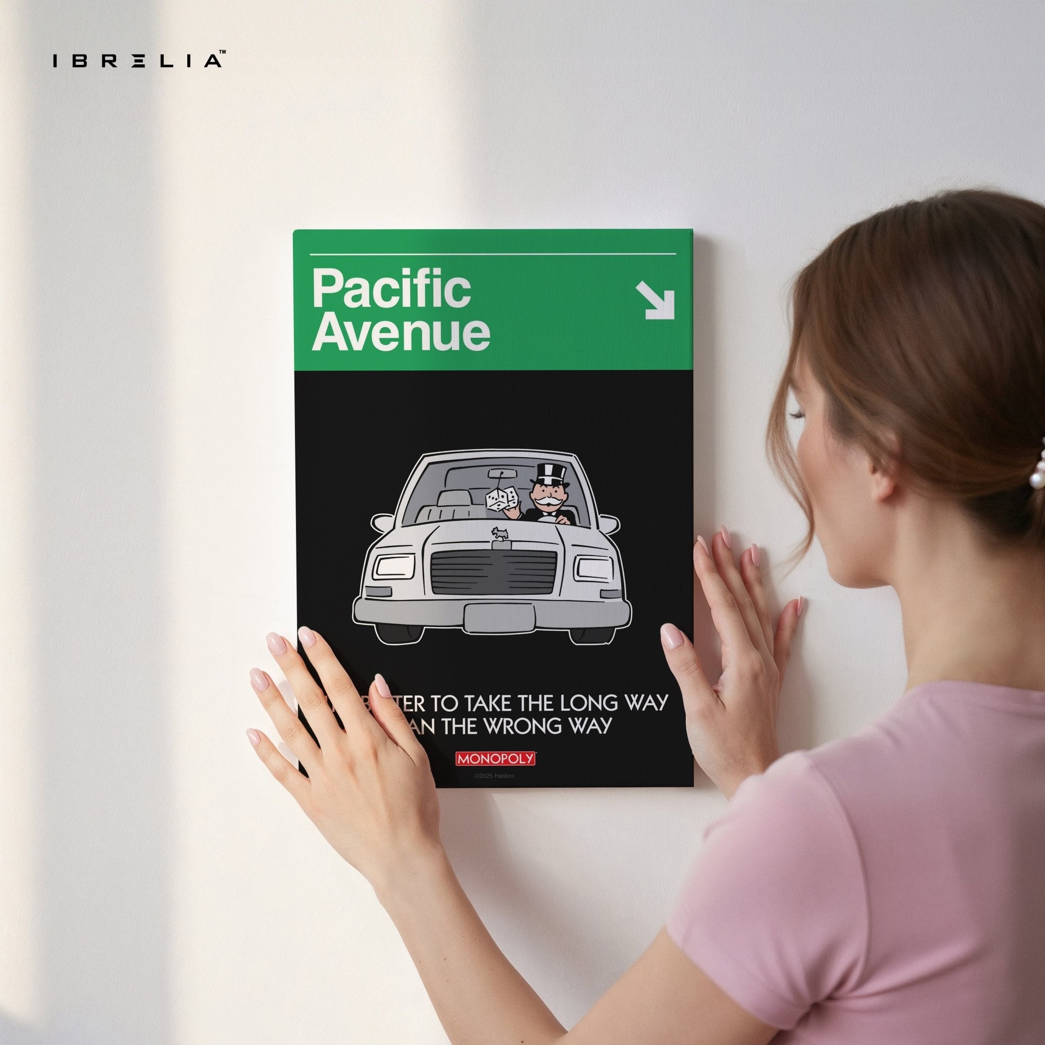 Monopoly “Pacific Avenue” Wall Art – Luxury Motivational Edition | IBRELIA™ - IBRELIA