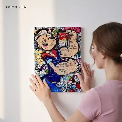 Popeye “Art Soup” Graffiti 4K Wall Art in Pakistan | IBRELIA™ - IBRELIA