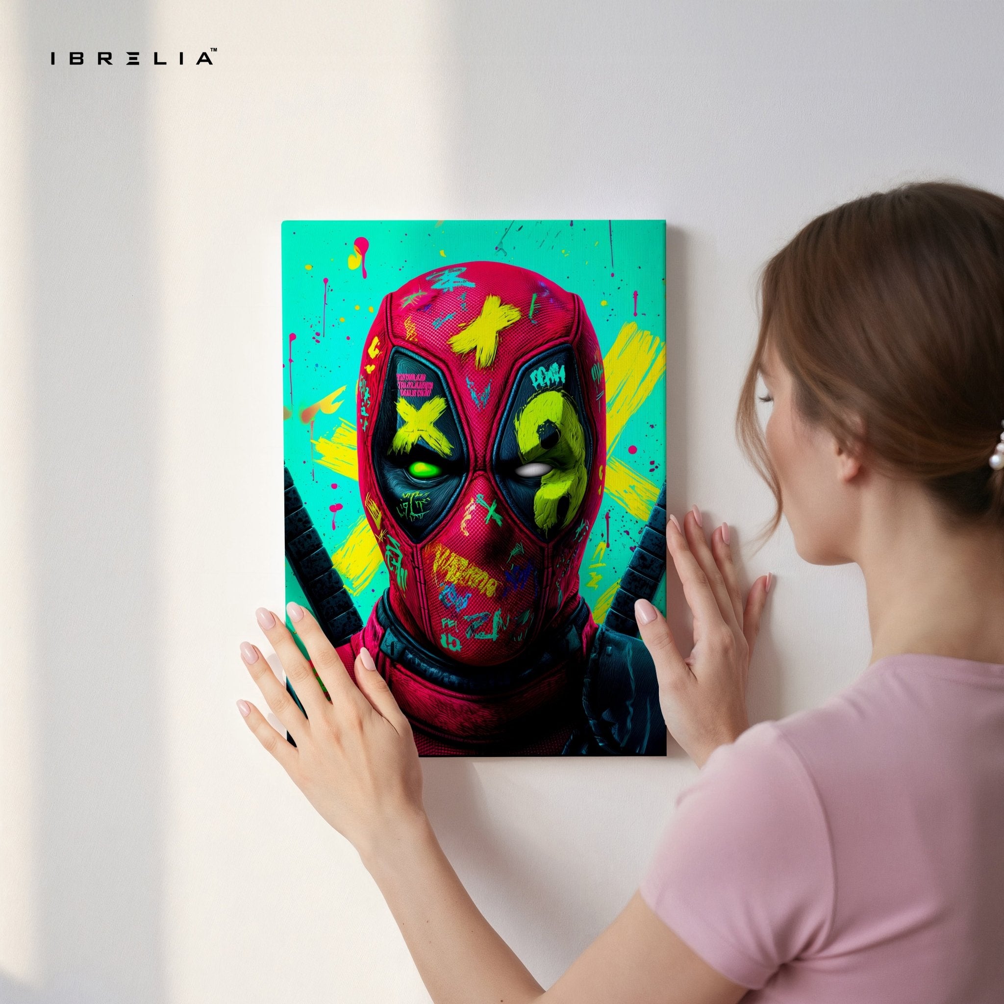 Graffiti Deadpool Wall Frame | 4K Ultra Wrap Frame Wall Art in Pakistan | IBRELIA™ - IBRELIA