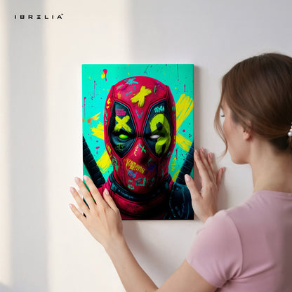 Graffiti Deadpool Wall Frame | 4K Ultra Wrap Frame Wall Art in Pakistan | IBRELIA™ - IBRELIA