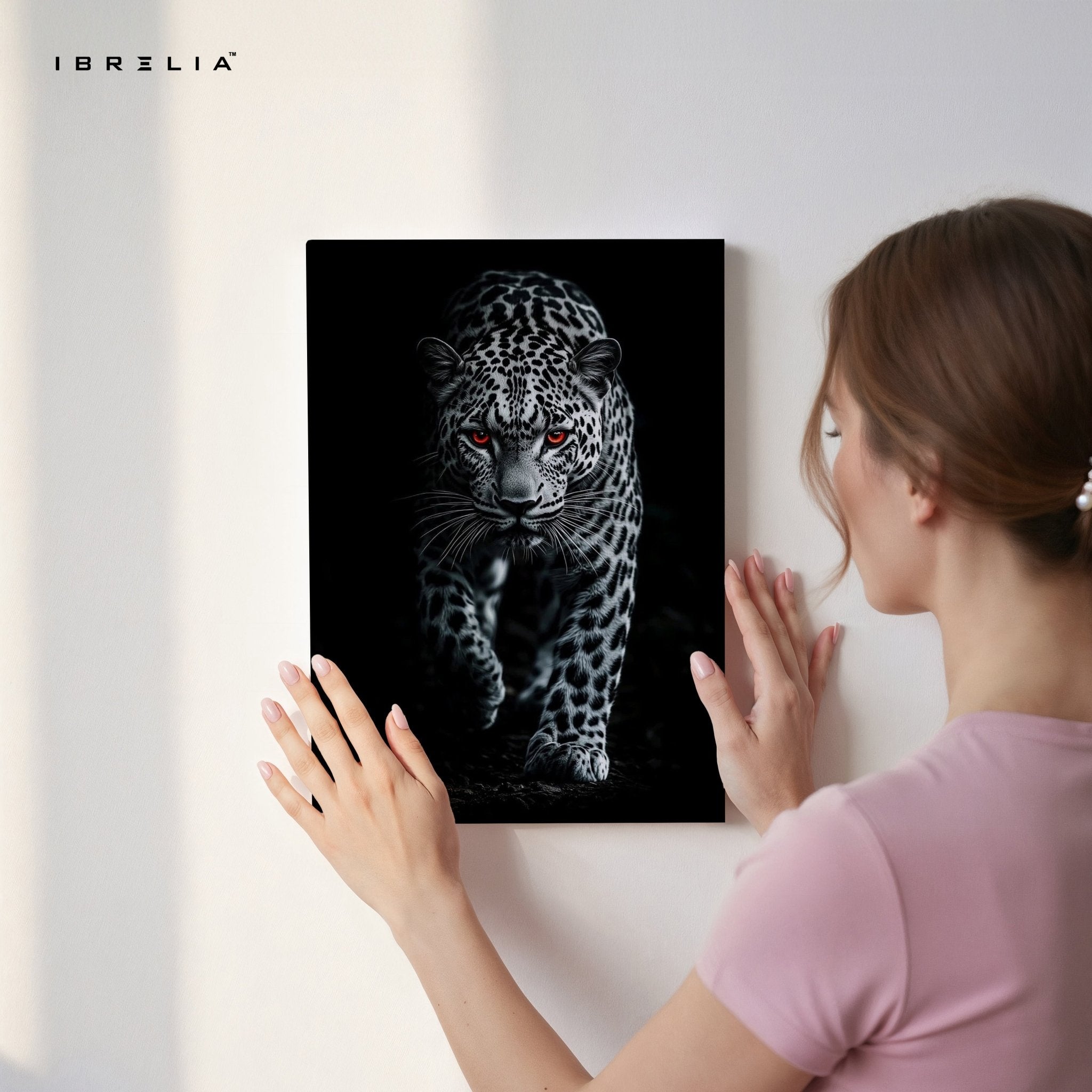 Red - Eyed Leopard Wall Frame | 4K Ultra Wrap Frame Wall Art in Pakistan | IBRELIA™ - IBRELIA
