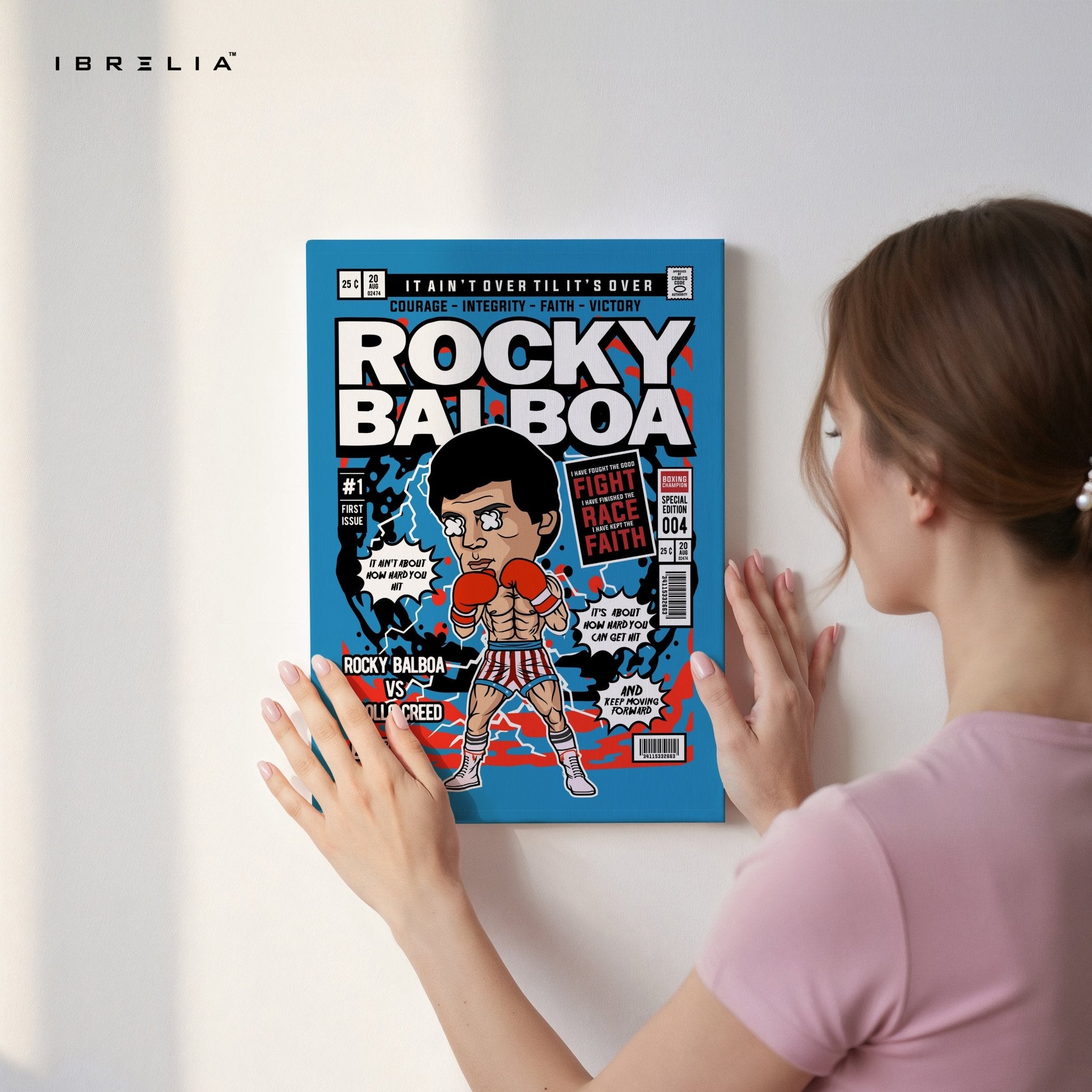 Rocky Balboa “Comic Pop Edition” 4K Wall Art in Pakistan | IBRELIA™ - IBRELIA