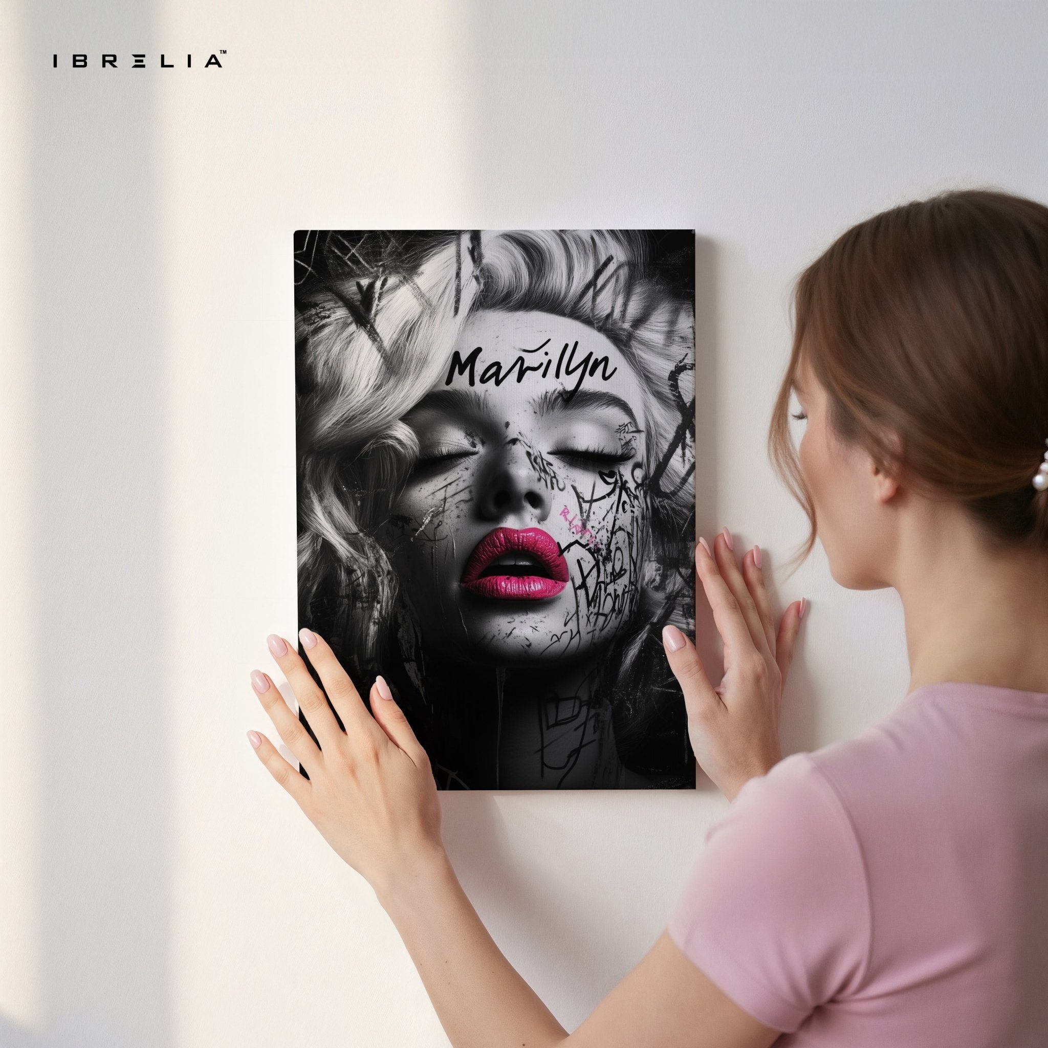 Marilyn Graffiti Portrait Wall Frame | 4K Ultra Wrap Frame Wall Art in Pakistan | IBRELIA™ - IBRELIA