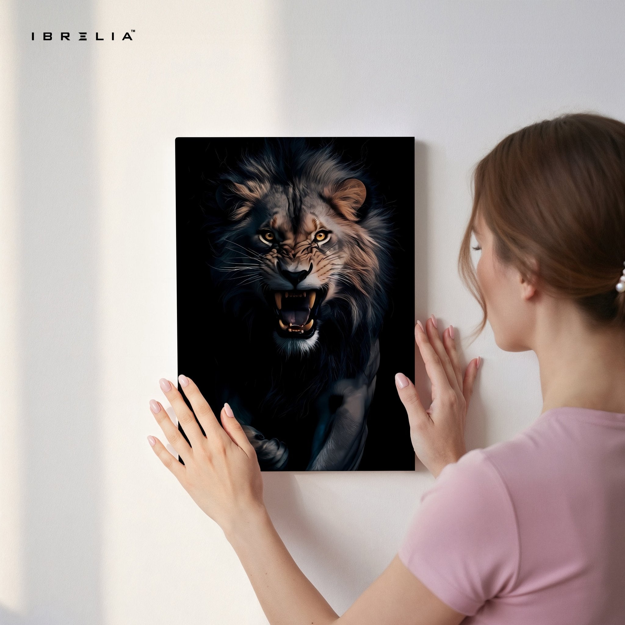 Roaring Lion 4K Ultra HD Wall Art in Pakistan | IBRELIA™ - IBRELIA