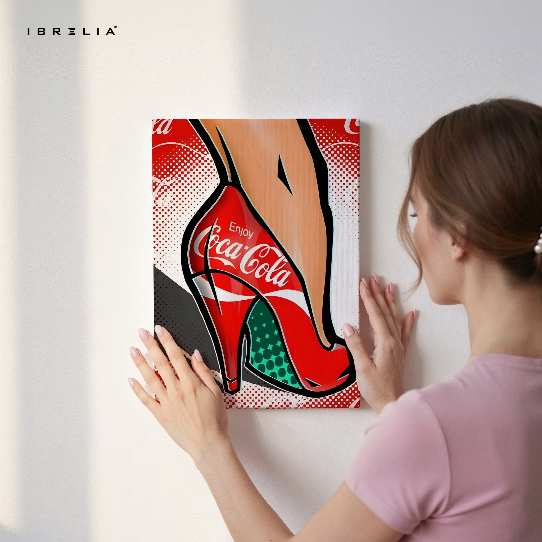 Coca - Cola Pop Art Heels Wall Frame | 4K Ultra Wrap Frame Wall Art in Pakistan | IBRELIA™ - IBRELIA