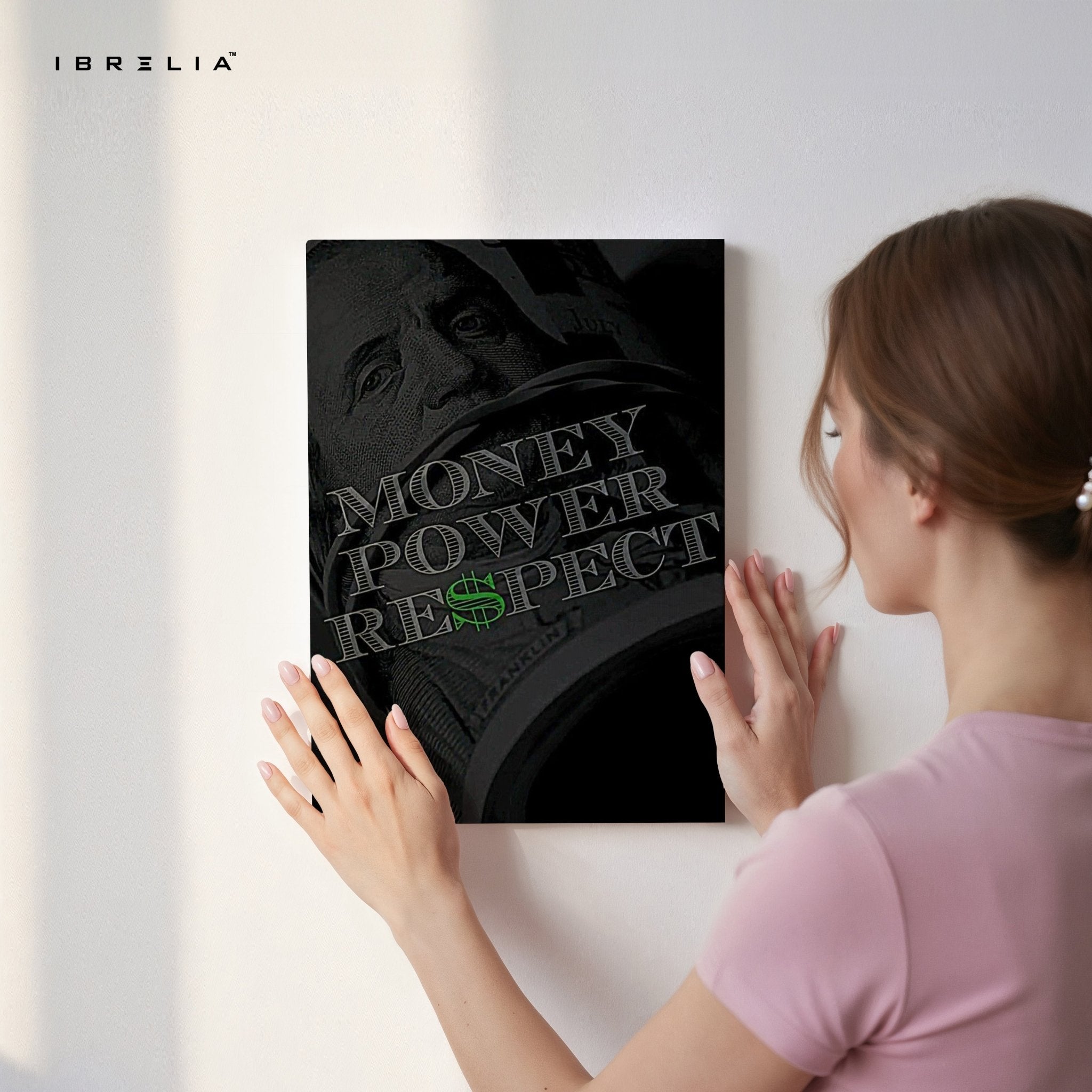 Money Power Respect Wall Frame | 4K Ultra Wrap Frame Wall Art in Pakistan | IBRELIA™ - IBRELIA