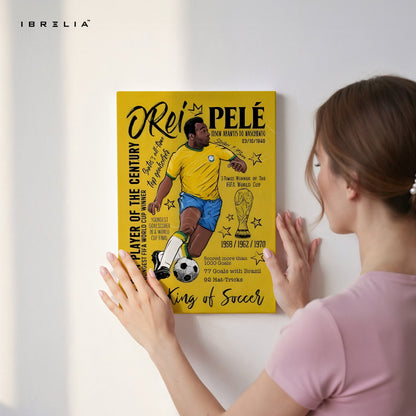 Pelé Wall Art – The King of Soccer Edition | IBRELIA™ - IBRELIA