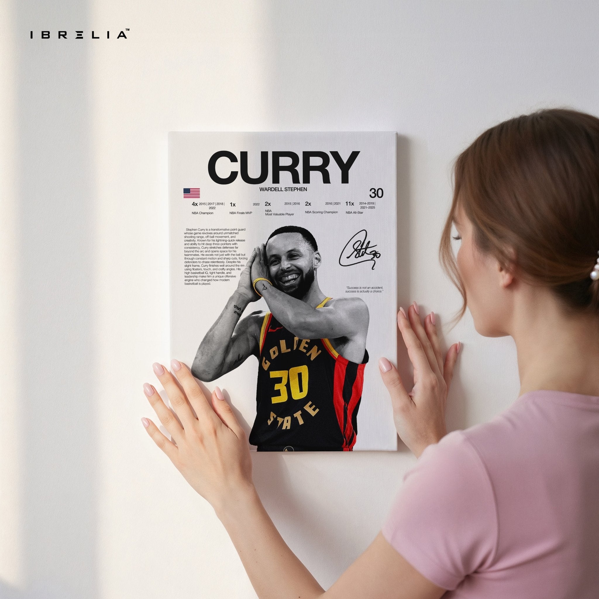 Stephen Curry – Golden State Legend 4K Ultra Wrap Frame Wall Art in Pakistan | IBRELIA™ - IBRELIA