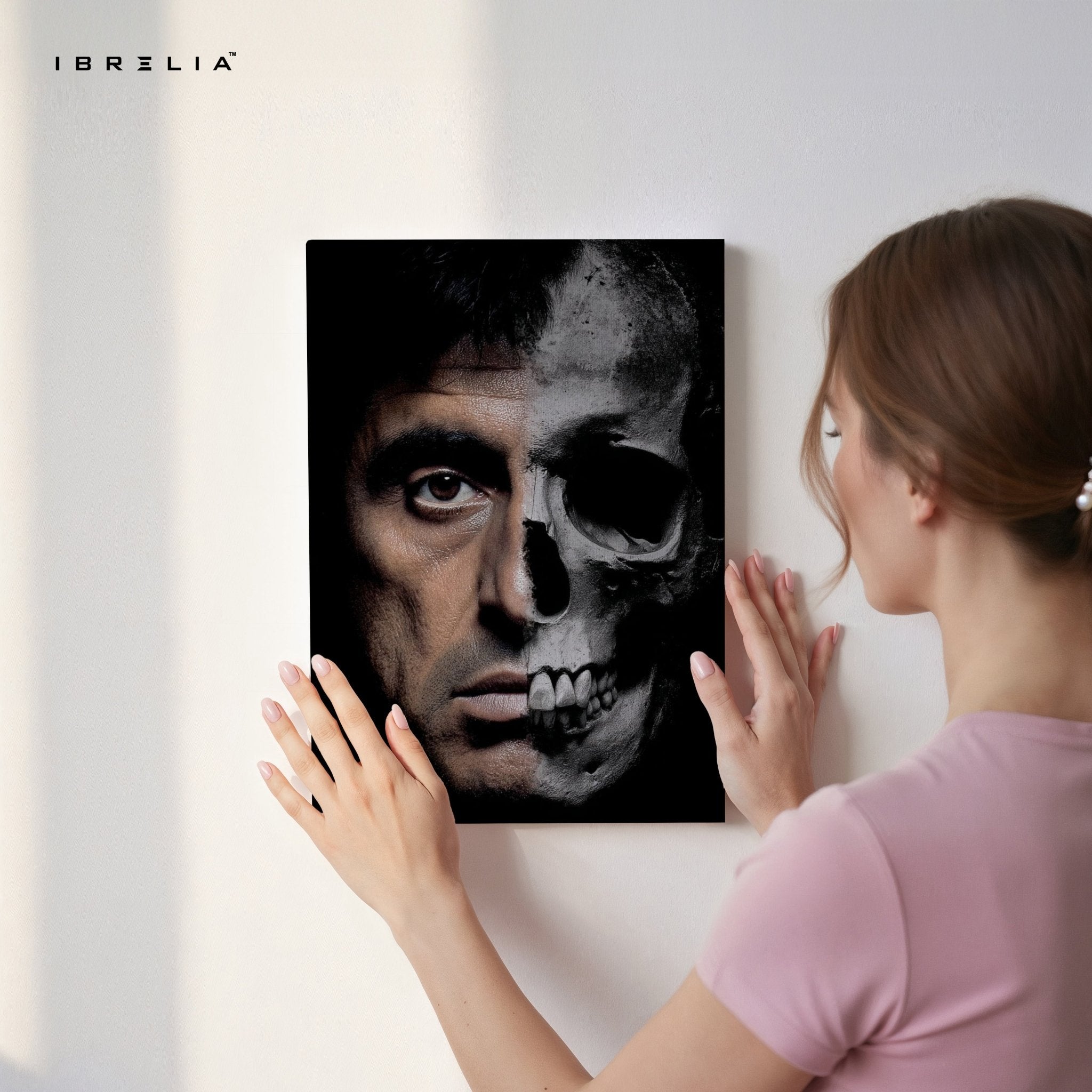 Scarface Half Skull Wall Frame | 4K Ultra Wrap Frame Wall Art in Pakistan | IBRELIA™ - IBRELIA