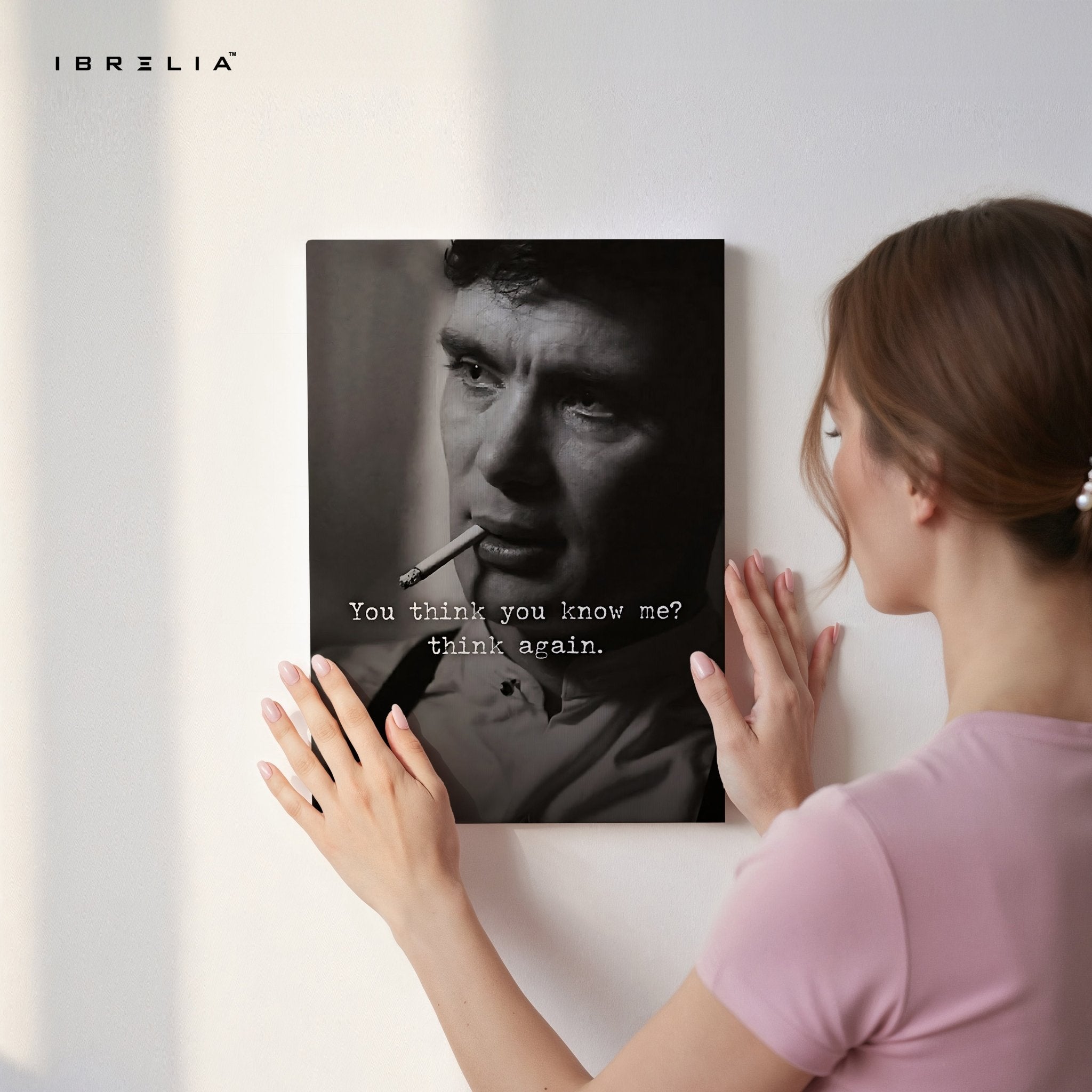 You Think You Know Me? Think Again – Cinematic Noir Wall Frame | 4K Ultra Wrap Frame Wall Art in Pakistan | IBRELIA™ - IBRELIA