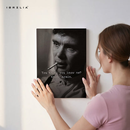 You Think You Know Me? Think Again – Cinematic Noir Wall Frame | 4K Ultra Wrap Frame Wall Art in Pakistan | IBRELIA™ - IBRELIA