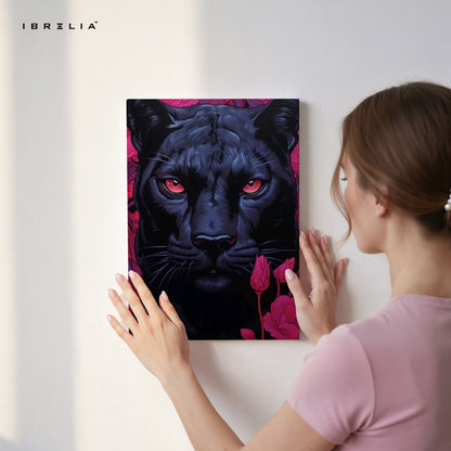 Black Panther Wall Frame | 4K Ultra Wrap Frame Wall Art in Pakistan | IBRELIA™ - IBRELIA