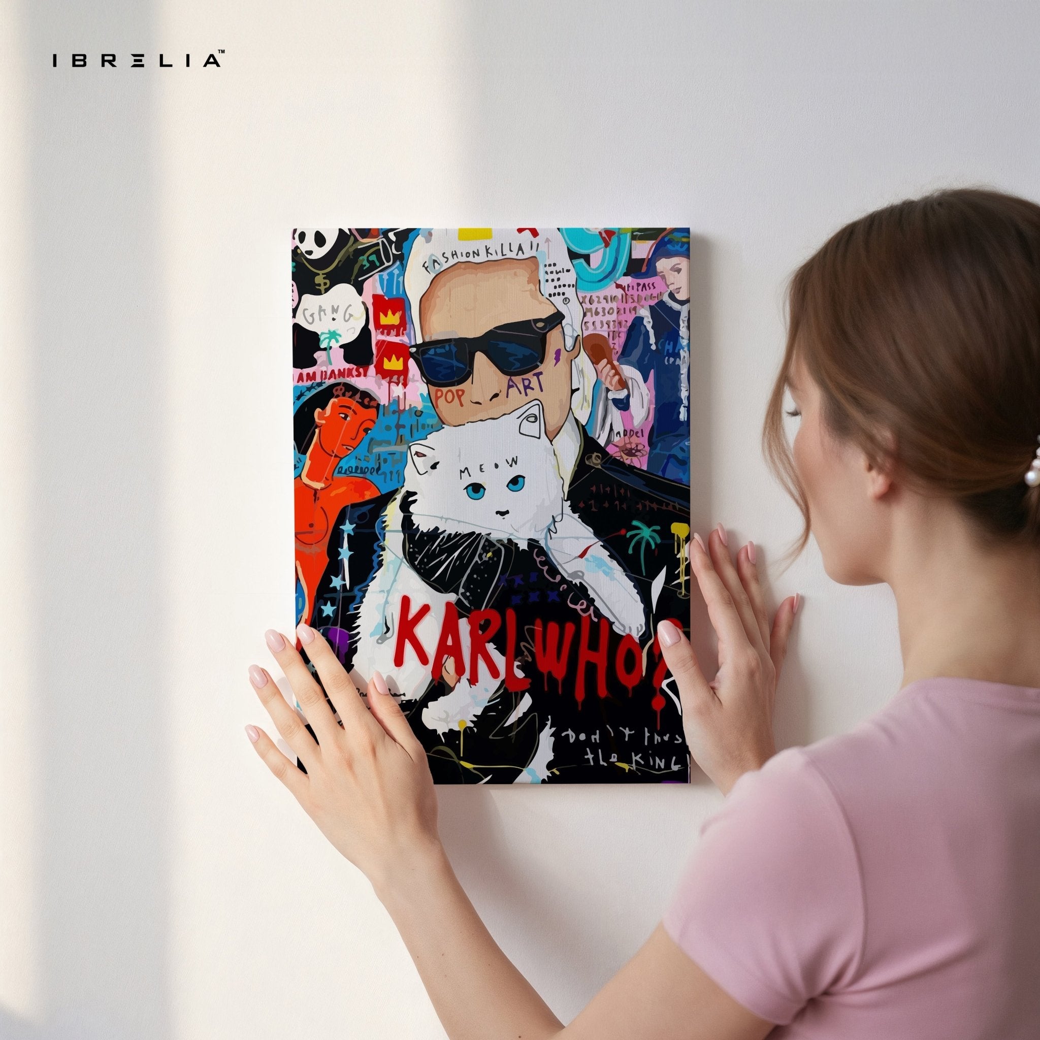 Karl Who? Fashion Graffiti Pop Art – 4K Ultra Wrap Frame Wall Art in Pakistan | IBRELIA™ - IBRELIA