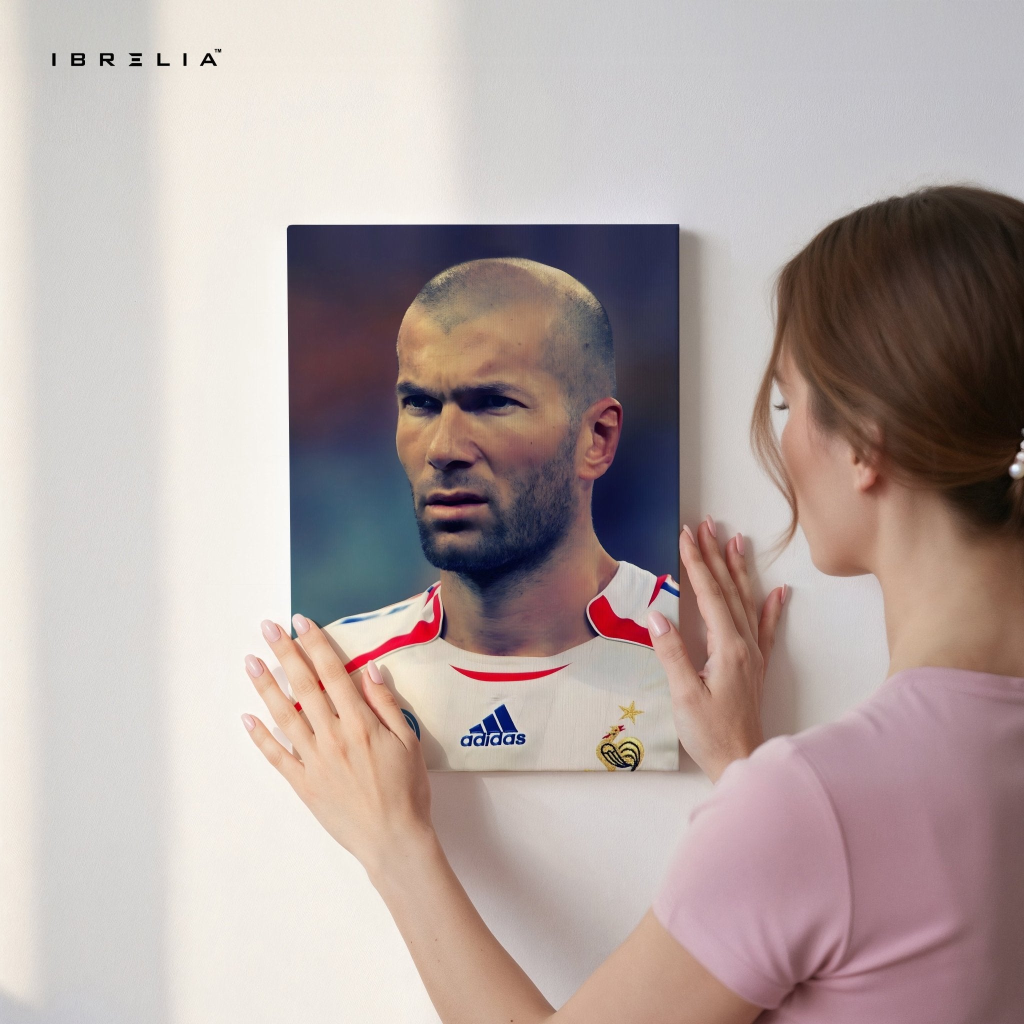 Zinedine Zidane – The Maestro Wall Frame | 4K Ultra Wrap Frame Wall Art in Pakistan | IBRELIA™ - IBRELIA