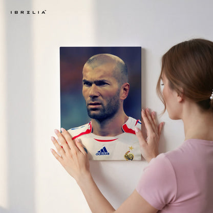 Zinedine Zidane – The Maestro Wall Frame | 4K Ultra Wrap Frame Wall Art in Pakistan | IBRELIA™ - IBRELIA