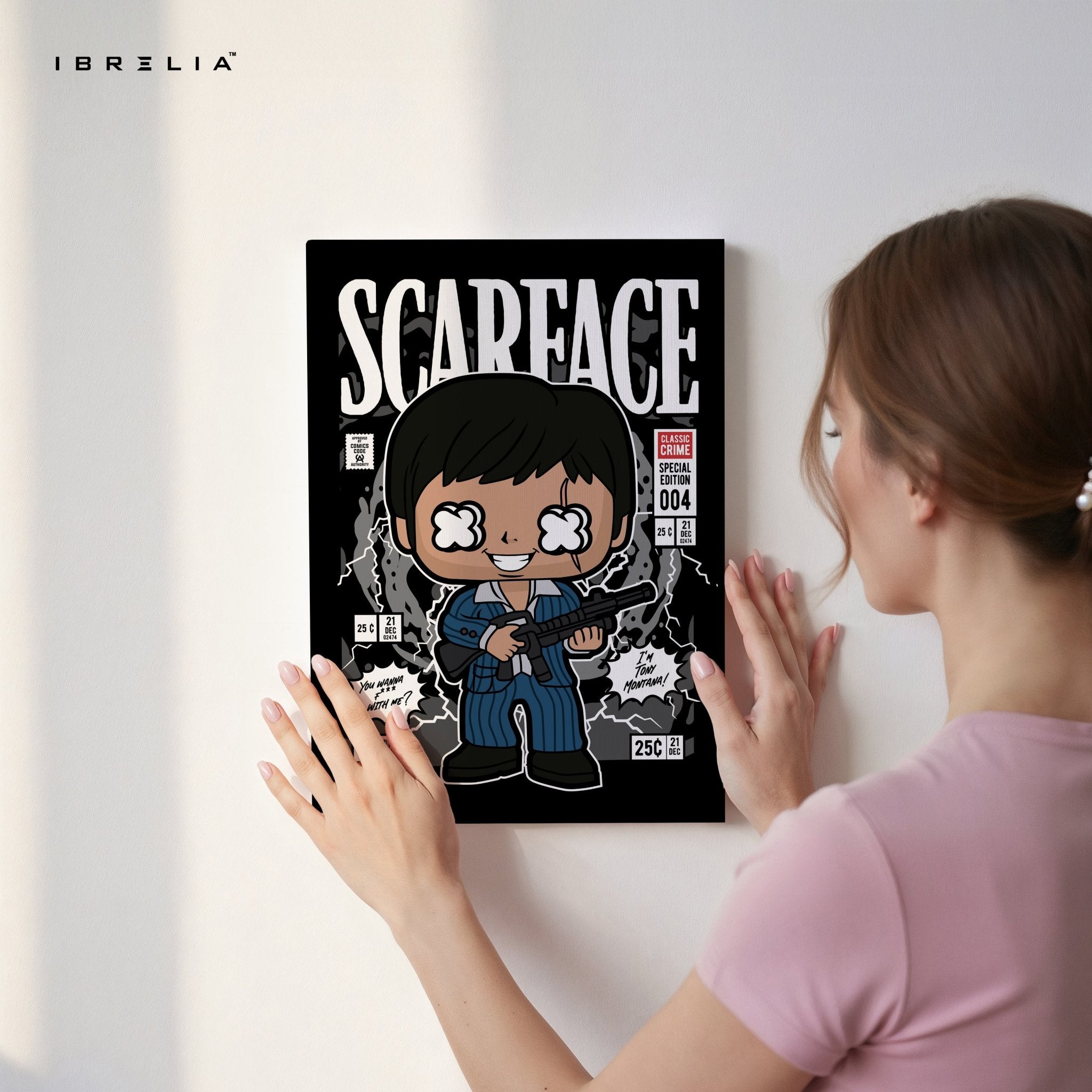 Scarface “Comic Pop Edition” 4K Wall Art in Pakistan | IBRELIA™ - IBRELIA