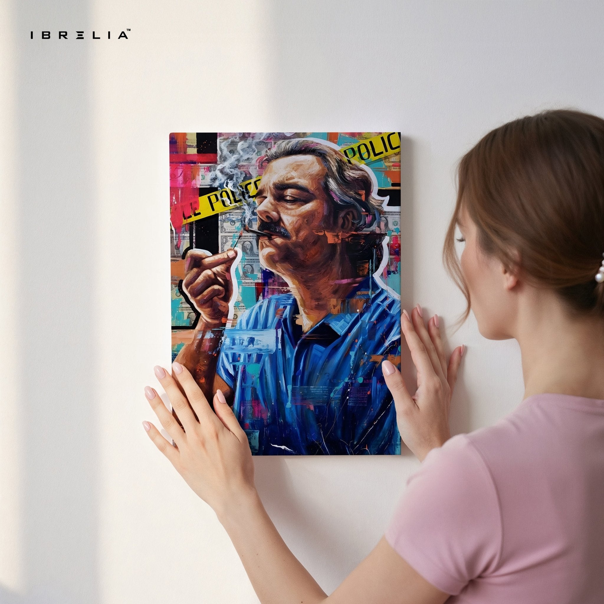 Pablo Escobar “Narcos Money Power” 4K Wall Art in Pakistan | IBRELIA™ - IBRELIA