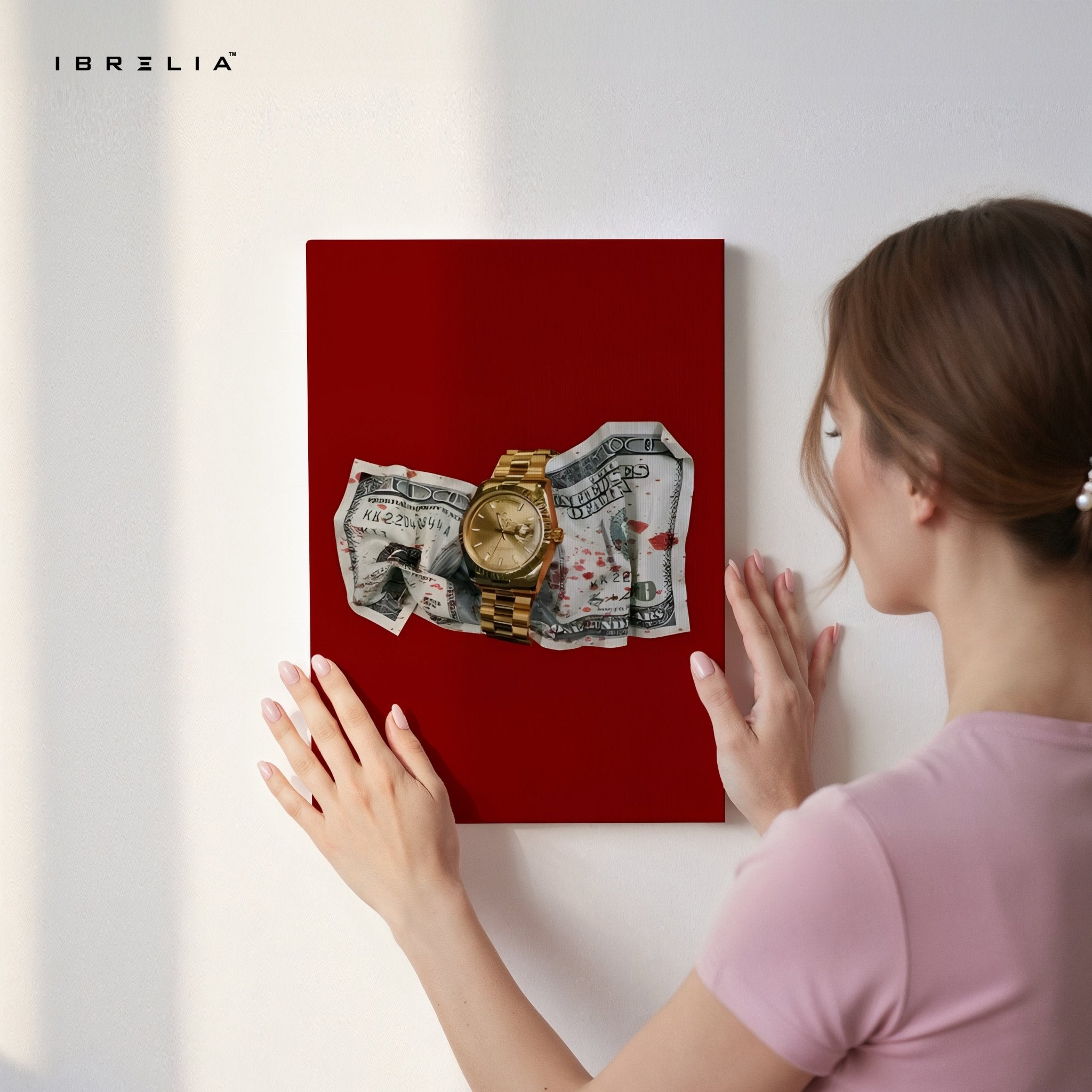 Golden Time Wall Art – Money x Luxury Edition | IBRELIA™ - IBRELIA