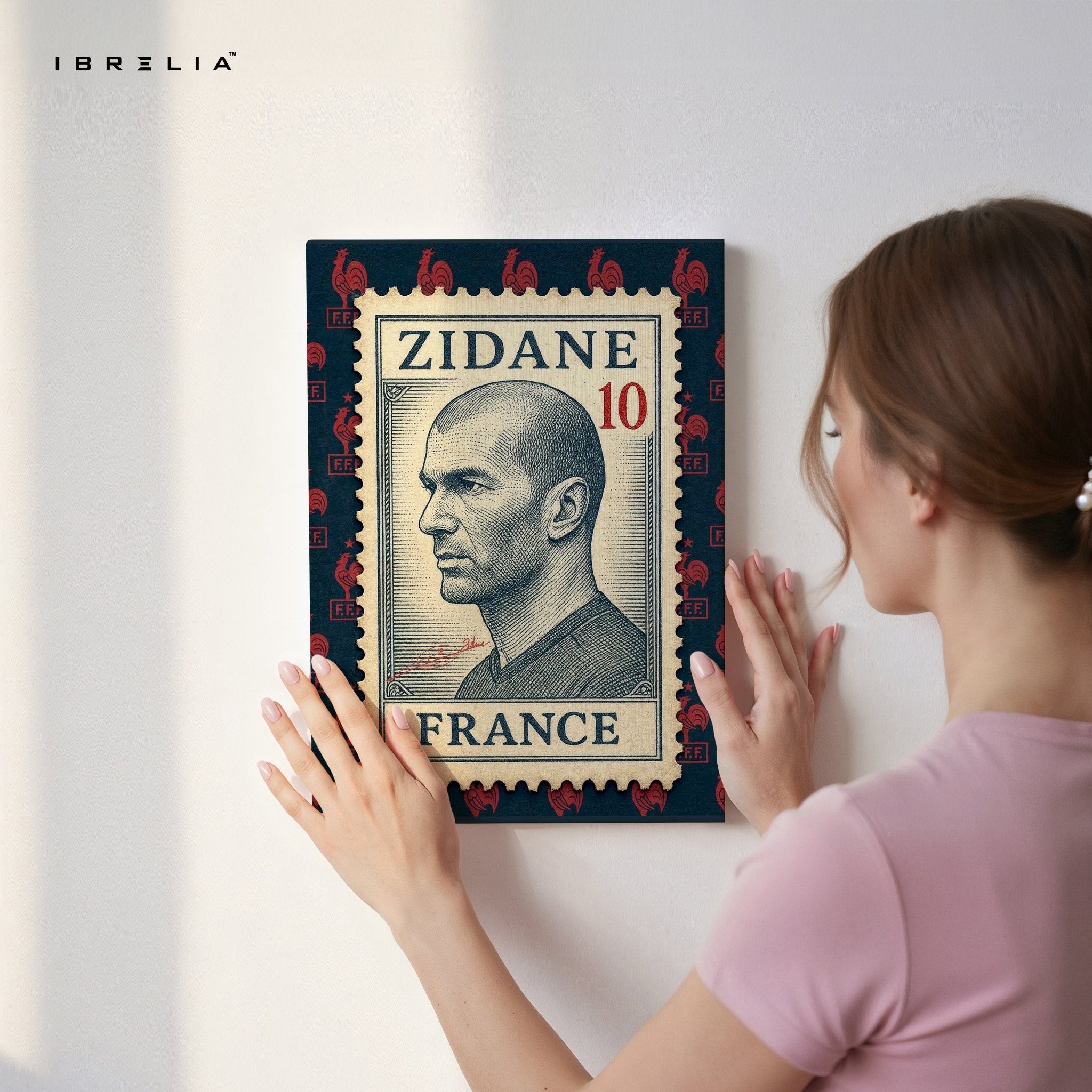 Zidane Stamp Edition – 4K Ultra Wrap Frame Wall Art in Pakistan | IBRELIA™ - IBRELIA