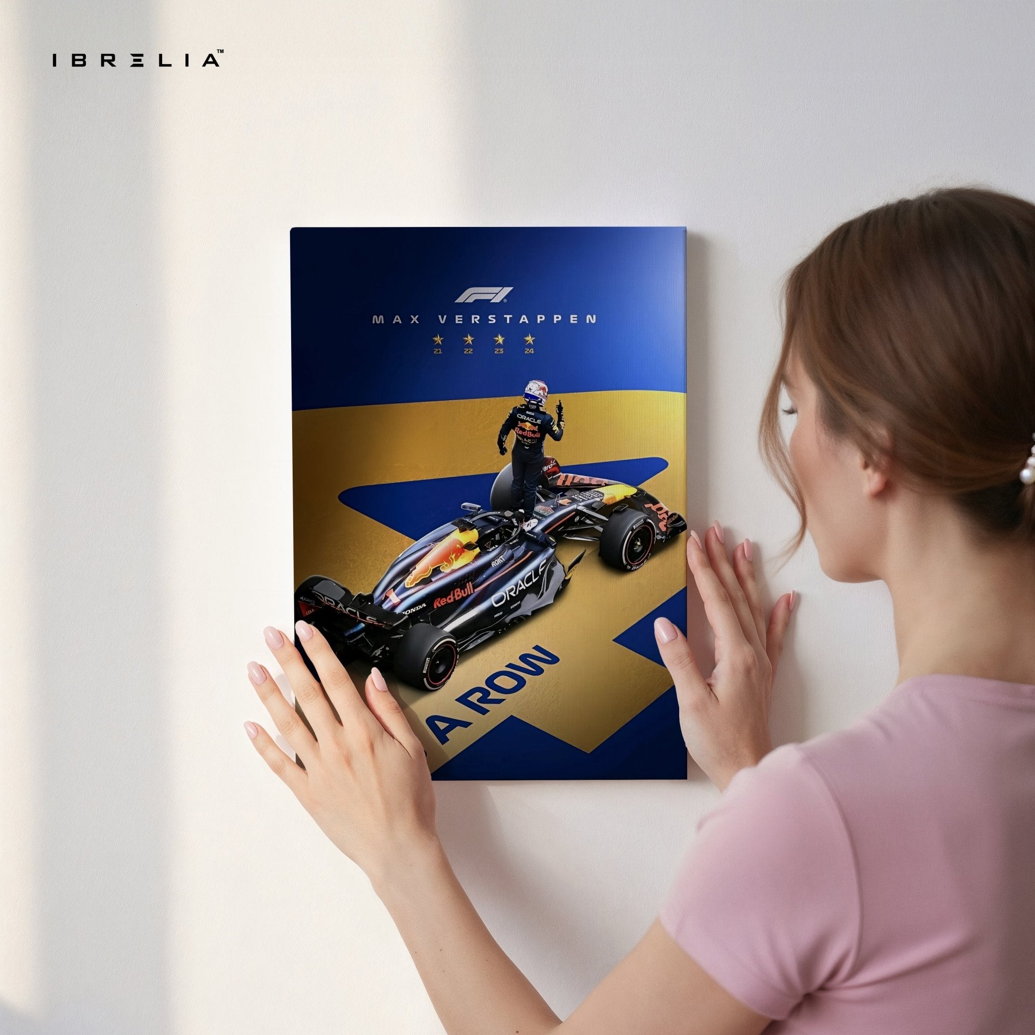 Max Verstappen F1 Champion 4K Ultra Wrap Frame Wall Art in Pakistan | IBRELIA™ - IBRELIA