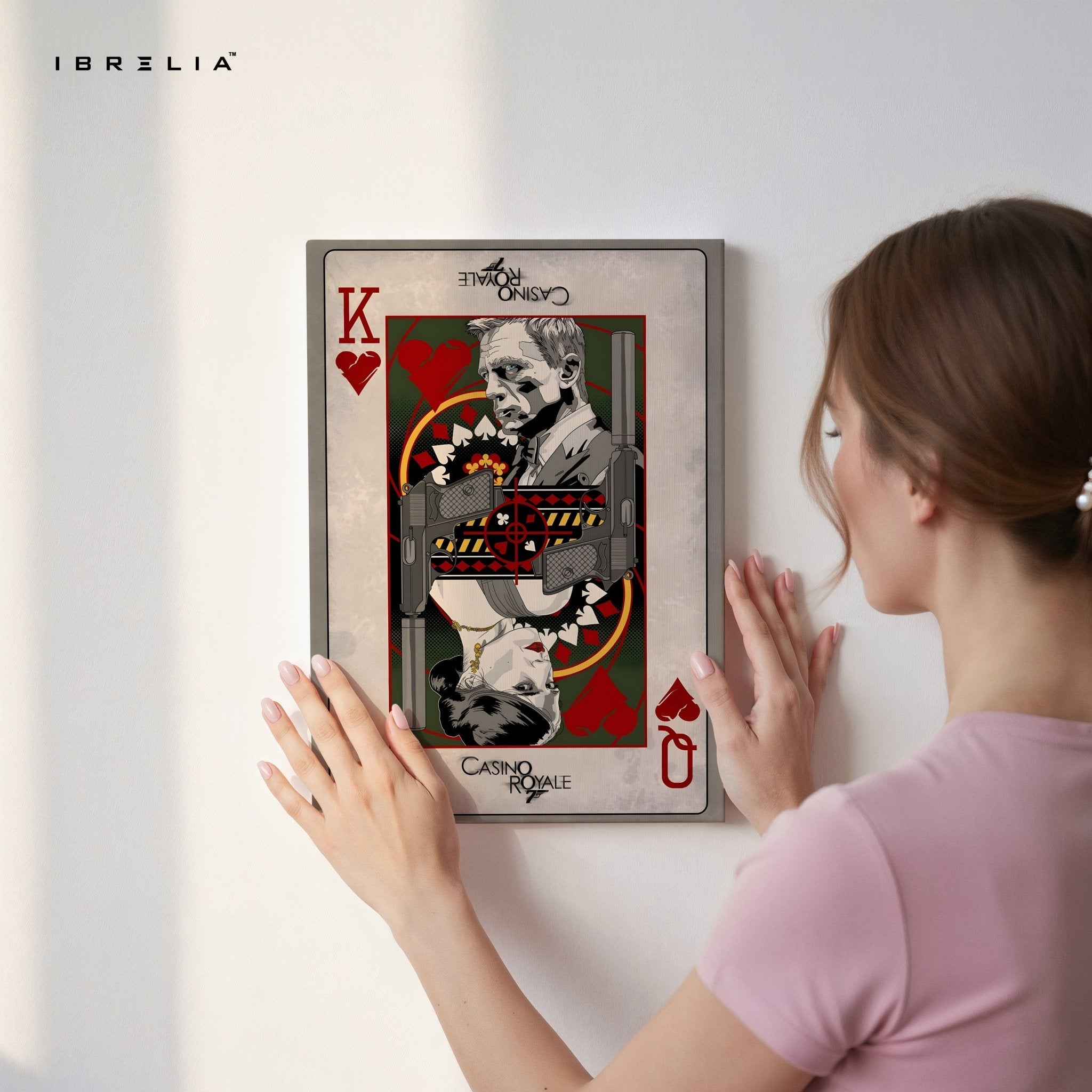 Casino Royale – James Bond King of Hearts Wall Frame | 4K Ultra Wrap Frame Wall Art in Pakistan | IBRELIA™ - IBRELIA