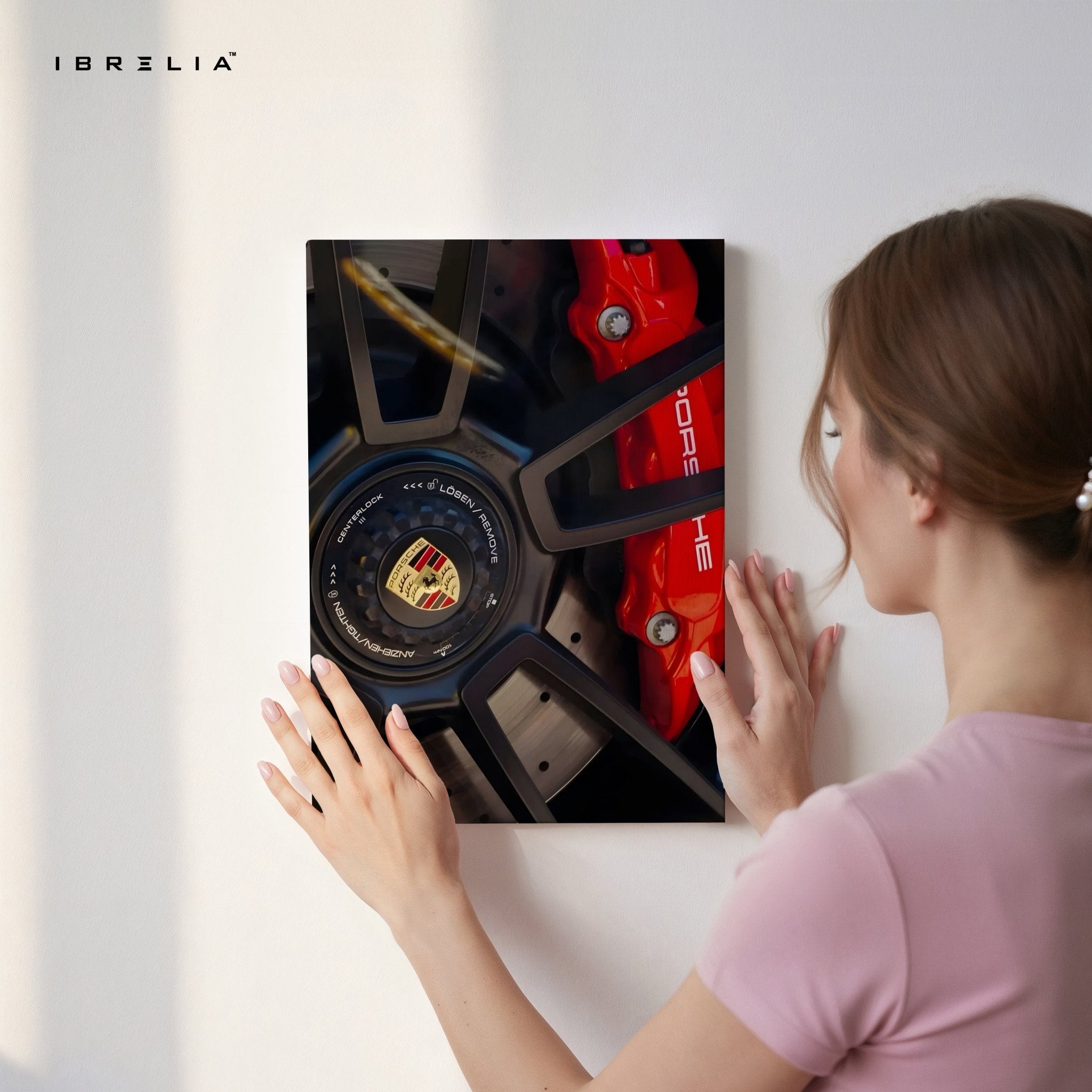 Porsche Brake Disc 4K Ultra Wrap Frame Wall Art in Pakistan | IBRELIA™ - IBRELIA