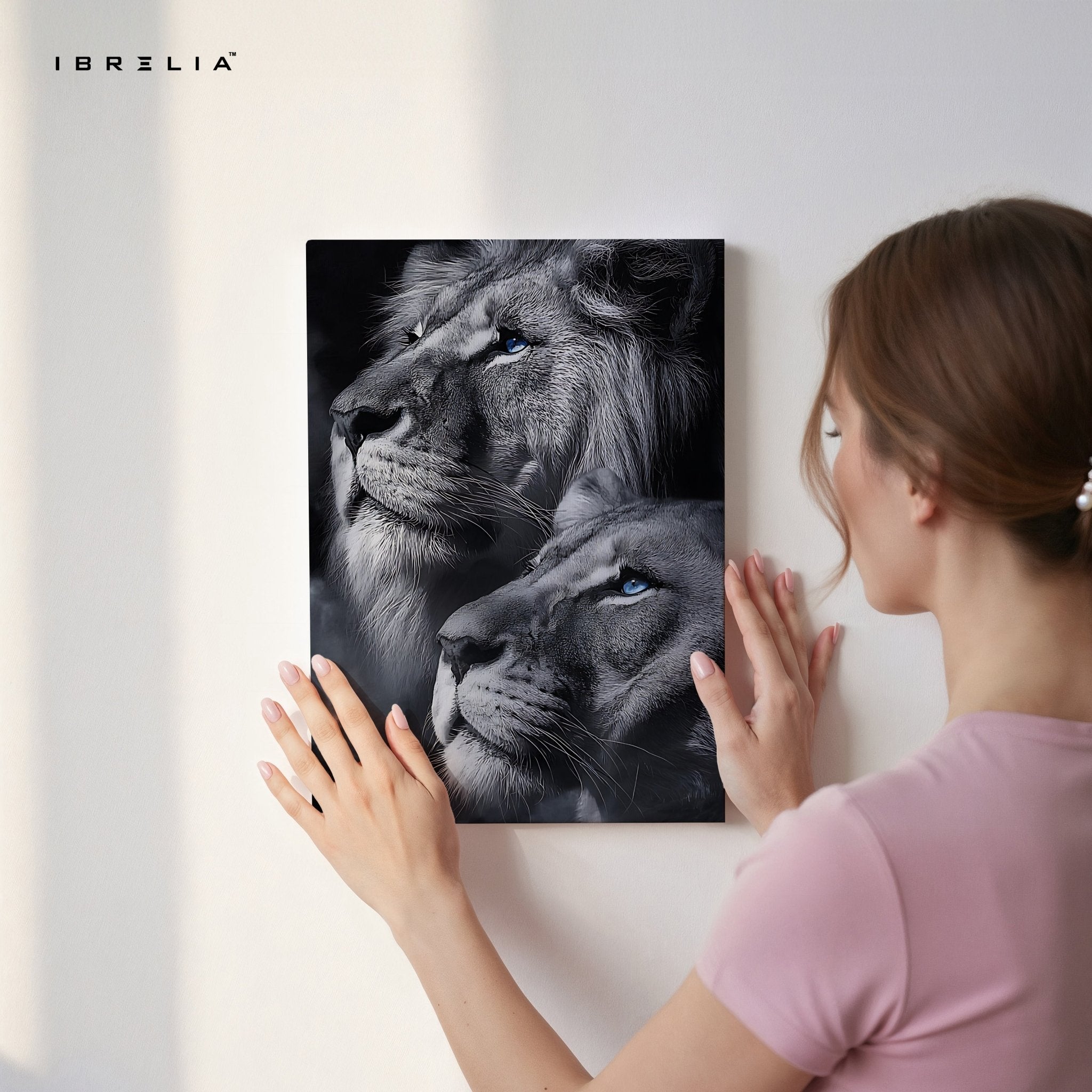 Majestic Lions – 4K Ultra Wrap Frame Wall Art in Pakistan | IBRELIA™ - IBRELIA
