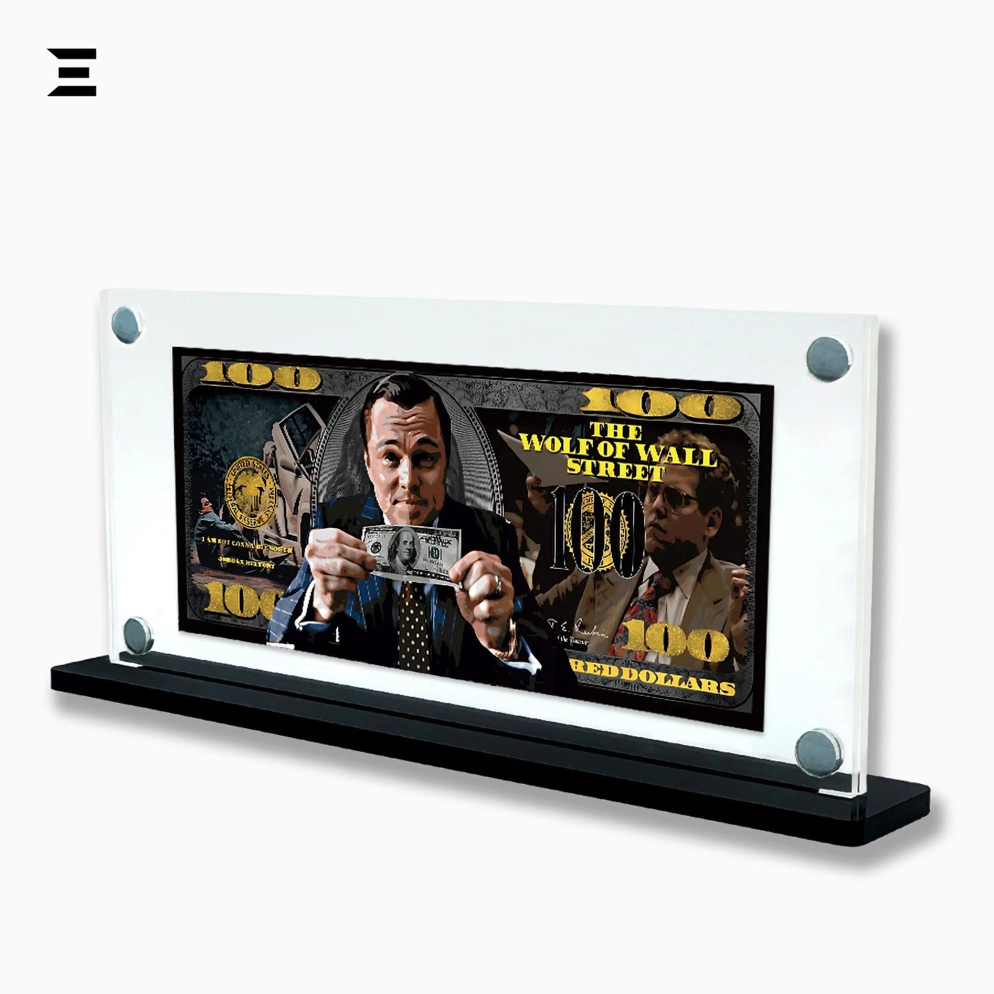 Premium Magnetic Acrylic Frame with Black Base – The Wolf of Wall Street Edition - IBRELIA
