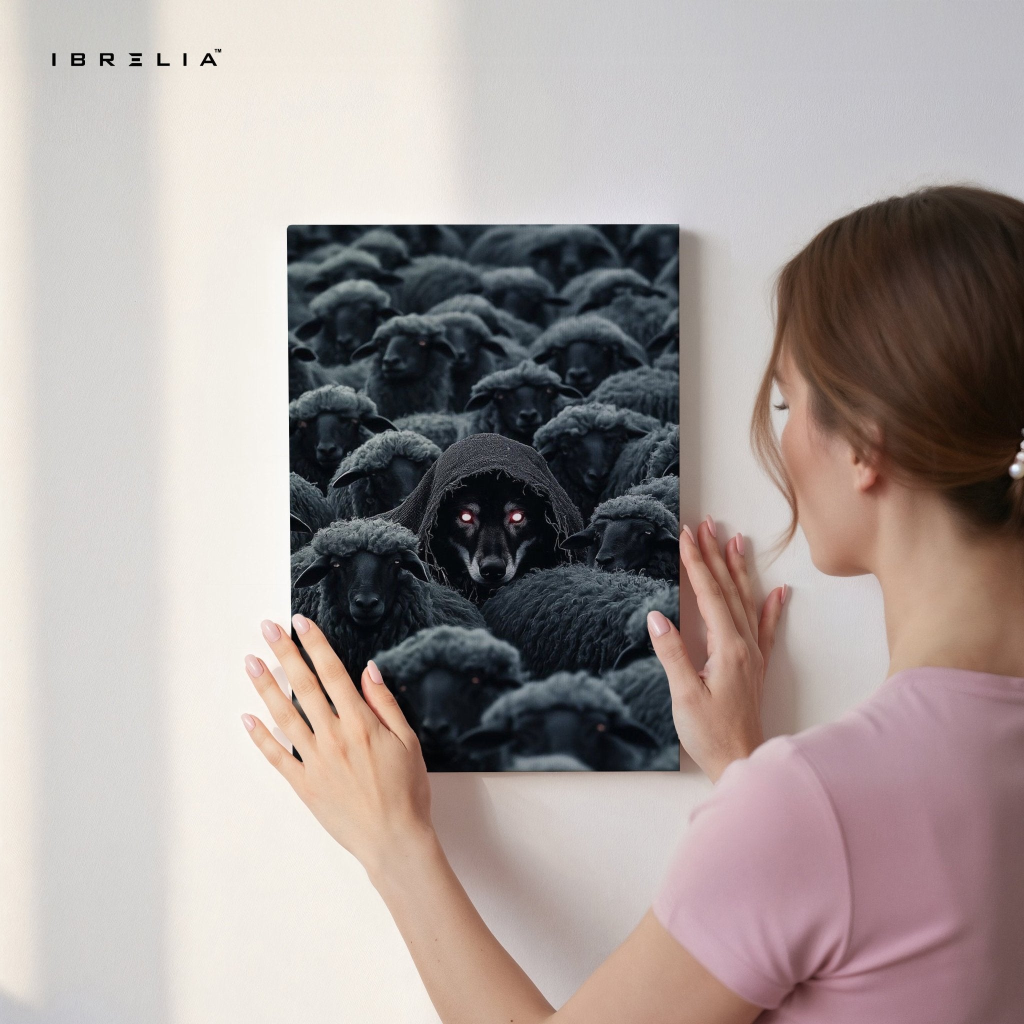 Wolf Among Sheep Wall Frame | 4K Ultra Wrap Frame Wall Art in Pakistan | IBRELIA™ - IBRELIA
