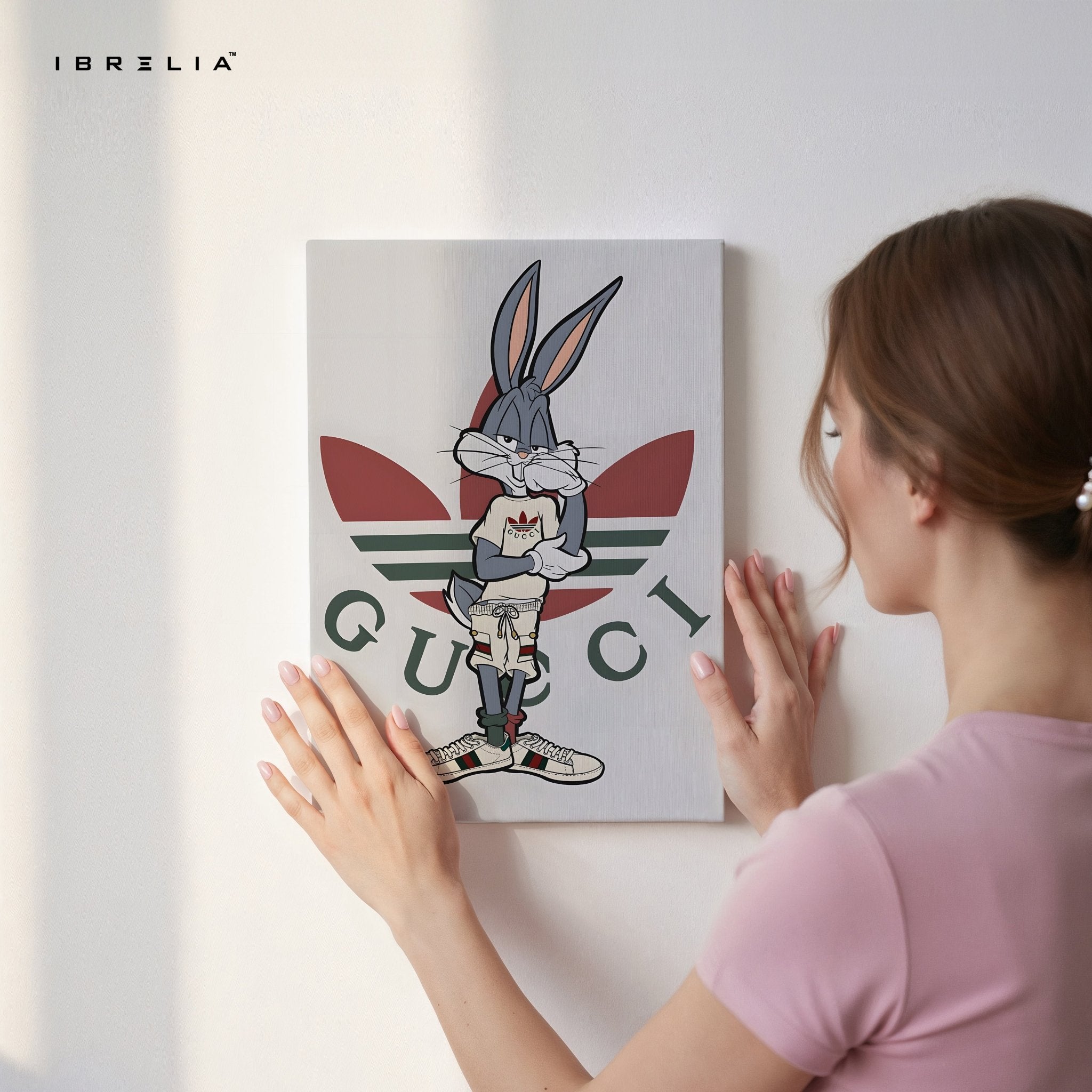 Bugs Bunny x Gucci Wall Frame | 4K Ultra Wrap Frame Wall Art in Pakistan | IBRELIA™ - IBRELIA
