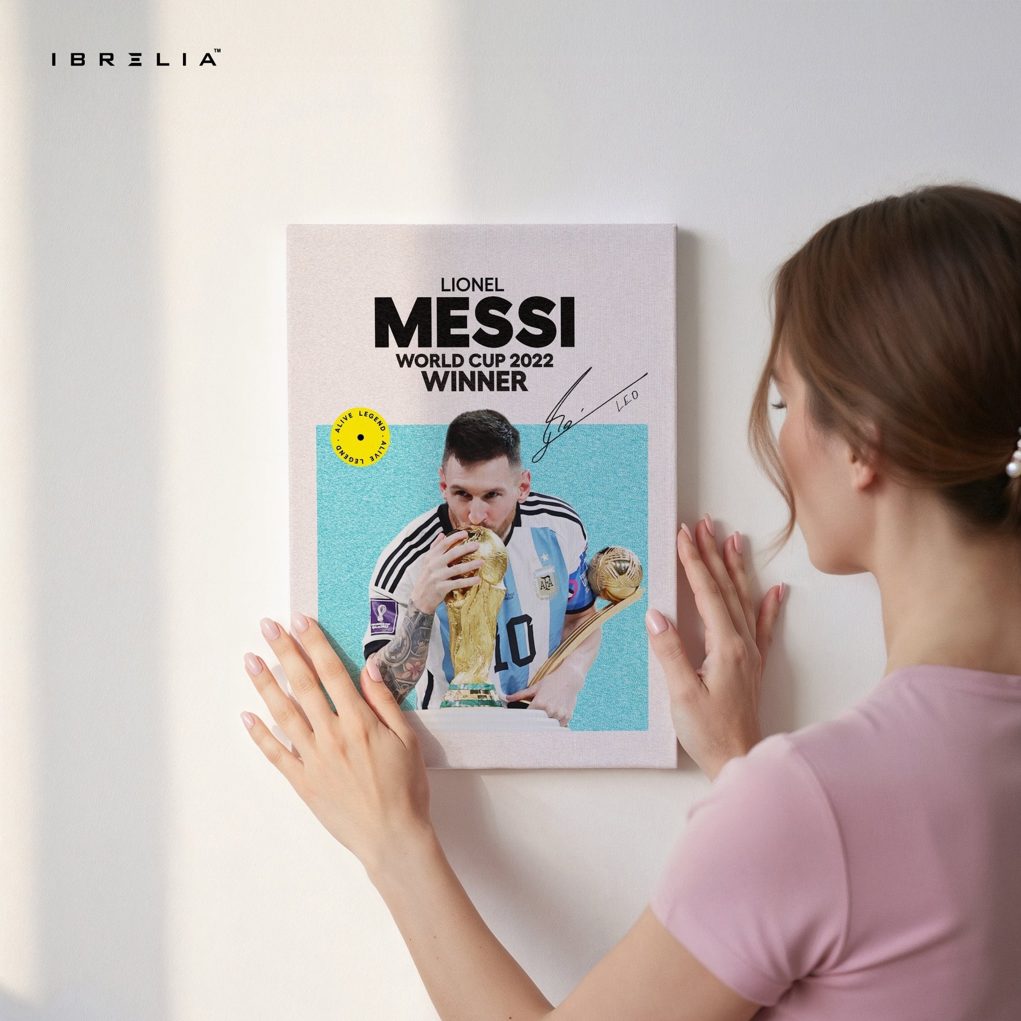 Lionel Messi World Cup 2022 Winner – 4K Ultra Wrap Frame Wall Art in Pakistan | IBRELIA™ - IBRELIA