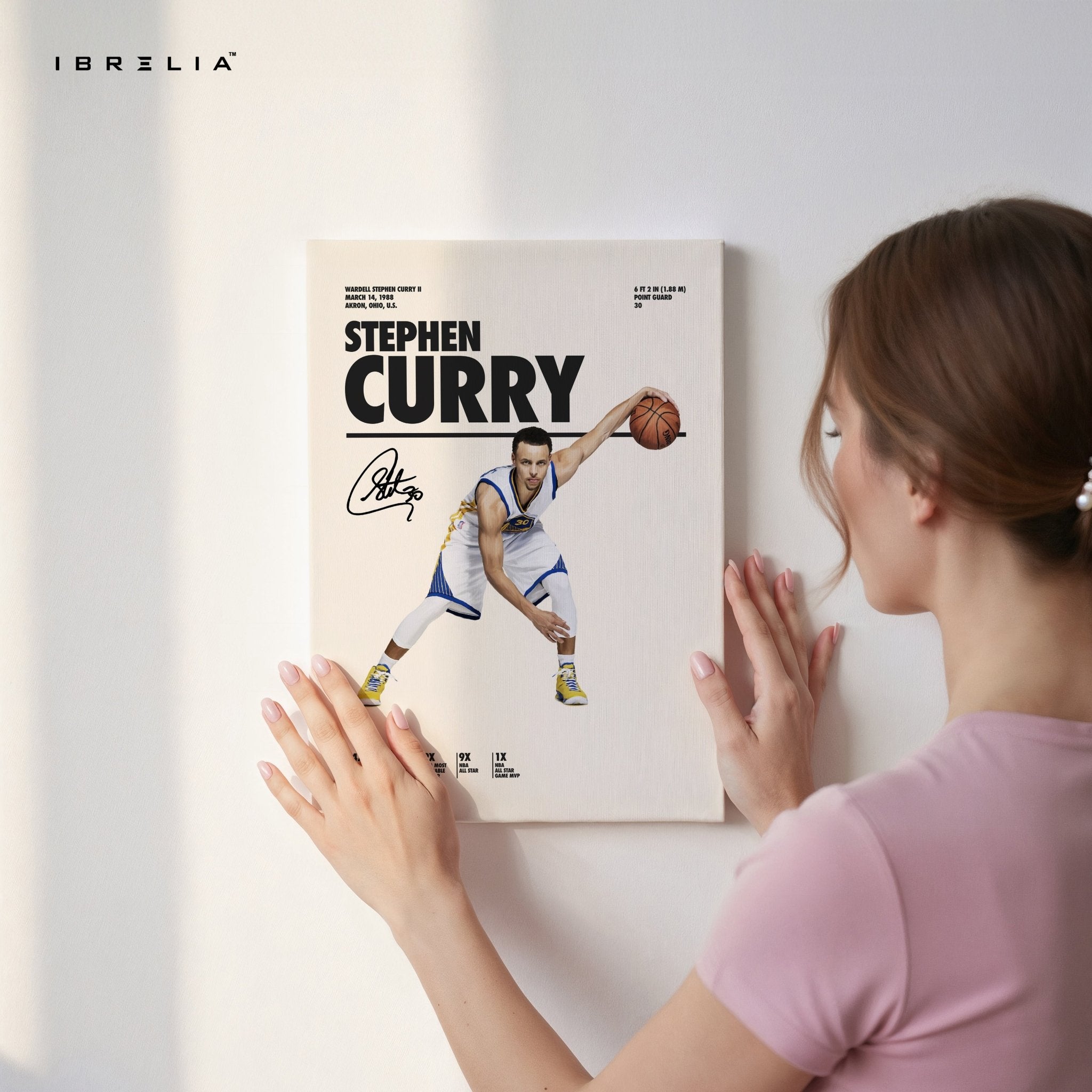 Stephen Curry Dribble Motion – 4K Ultra Wrap Frame Wall Art in Pakistan | IBRELIA™ - IBRELIA