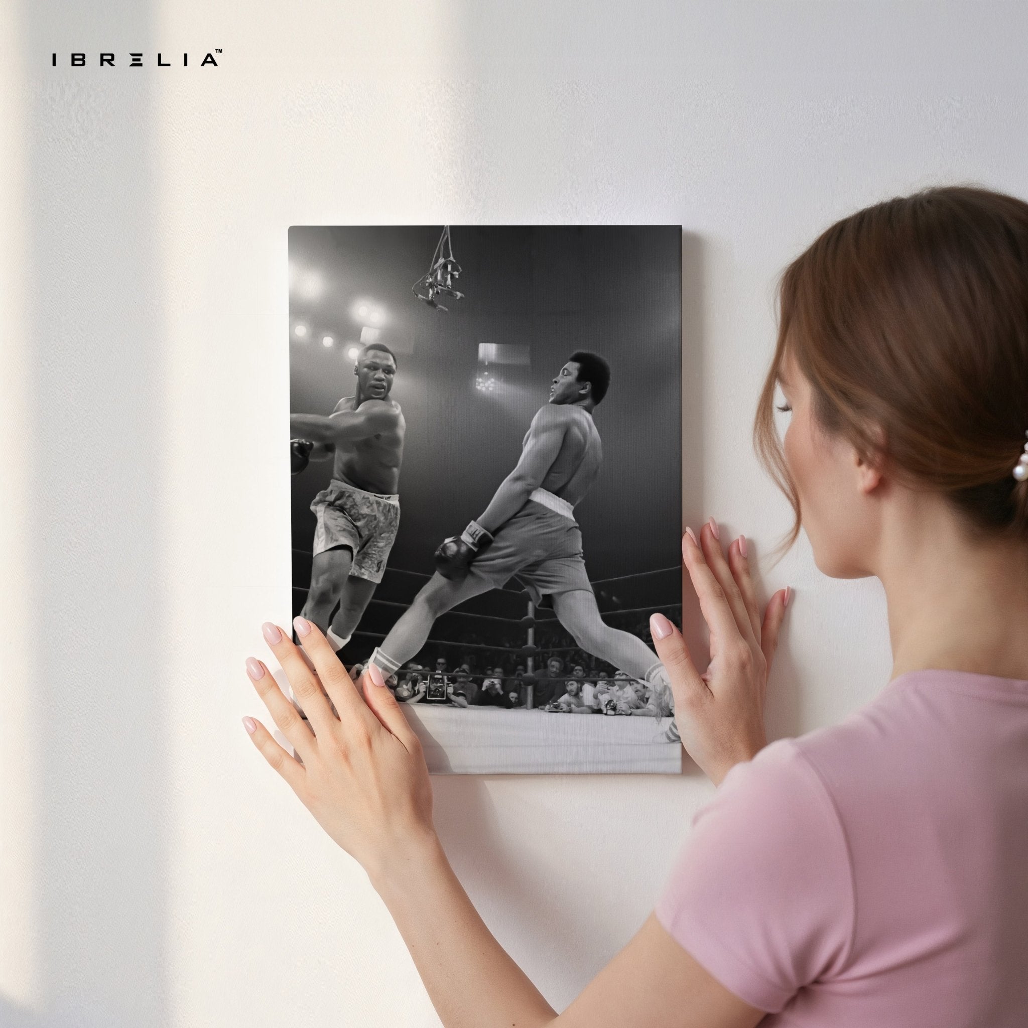 Muhammad Ali Knockout Punch – 4K Ultra Wrap Frame Wall Art in Pakistan | IBRELIA™ - IBRELIA