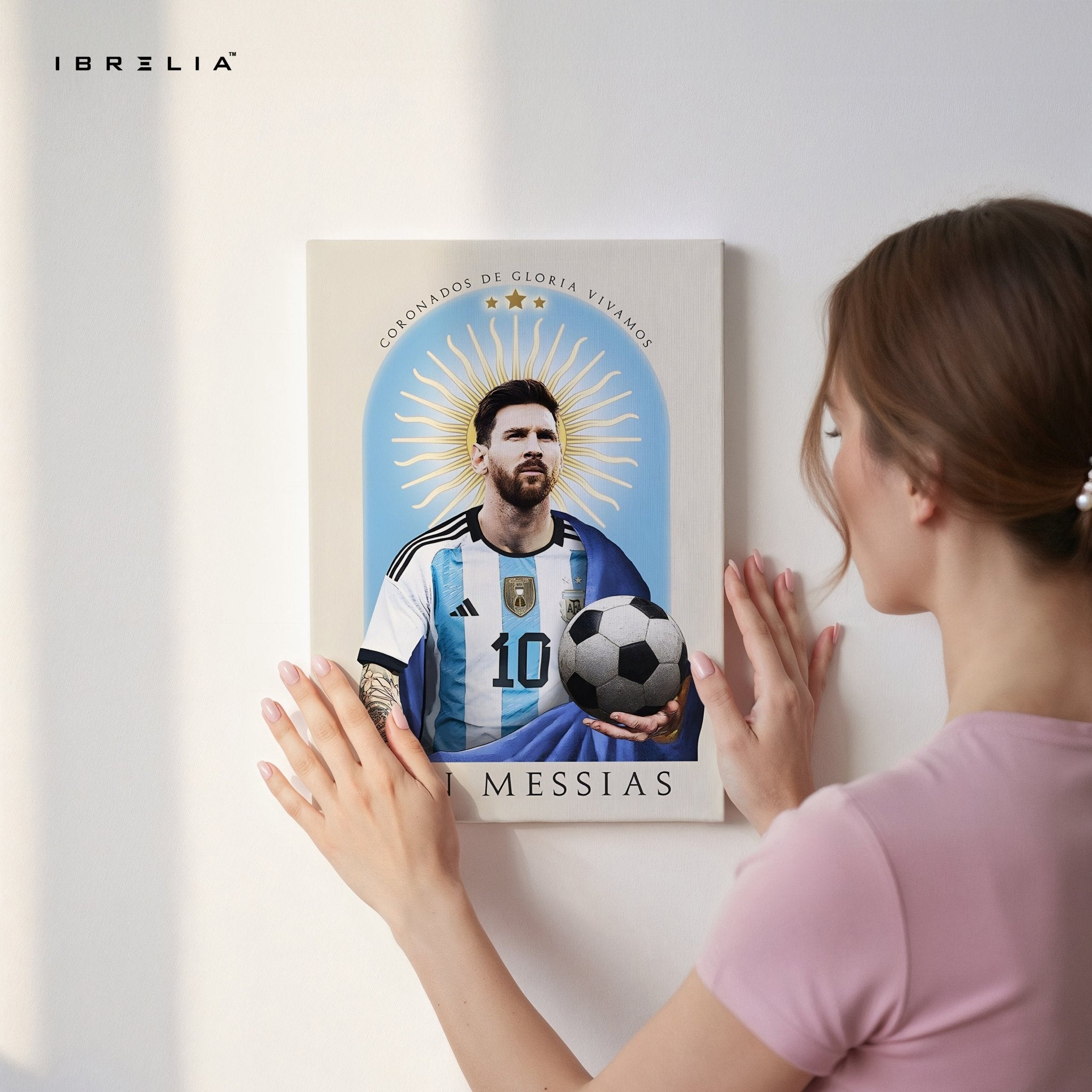 Lionel Messi Wall Art – San Messias Edition | IBRELIA™ - IBRELIA