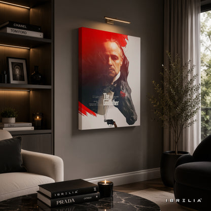 The Godfather Movie Wall Art – Don Vito Corleone Premium Wrapped MDF Wall Decor | IBRELIA™