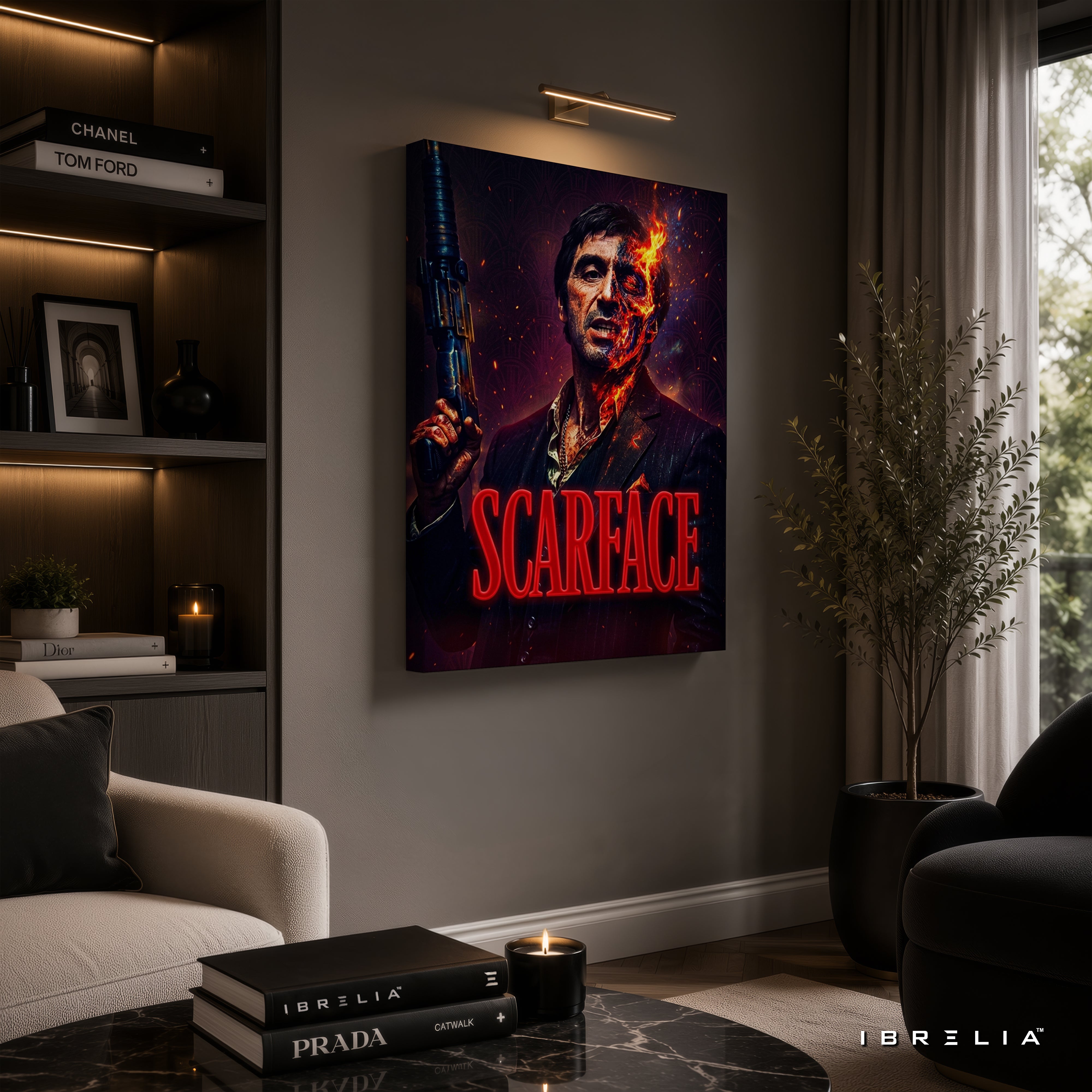 Scarface Tony Montana Wall Art – Al Pacino Premium Movie Poster | IBRELIA™
