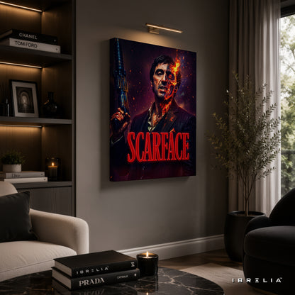 Scarface Tony Montana Wall Art – Al Pacino Premium Movie Poster | IBRELIA™