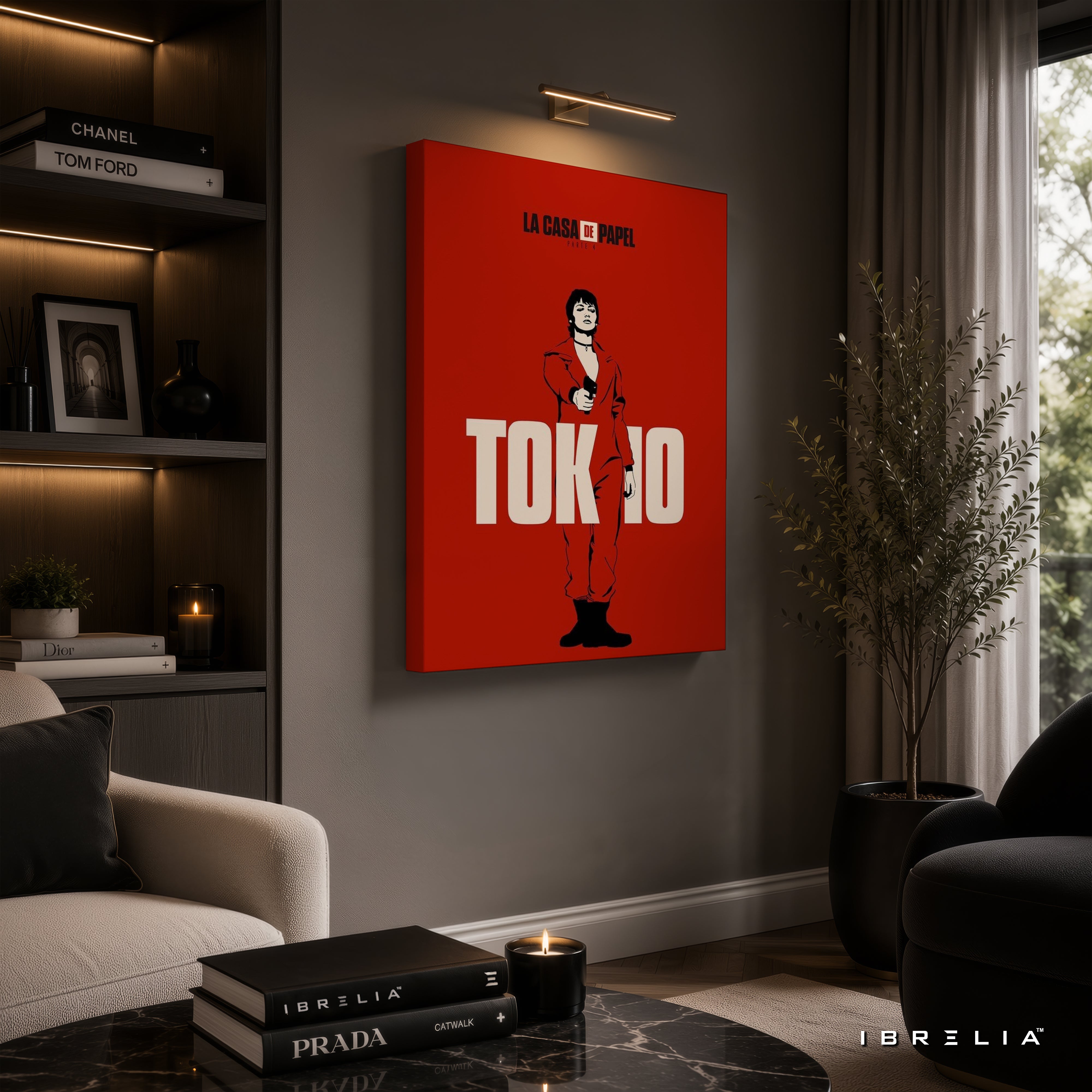 Tokyo Minimalist Premium Wall Art – La Casa de Papel (Money Heist) 4K Wrapped MDF Frame | IBRELIA™