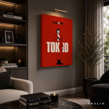 Tokyo Minimalist Premium Wall Art – La Casa de Papel (Money Heist) 4K Wrapped MDF Frame | IBRELIA™