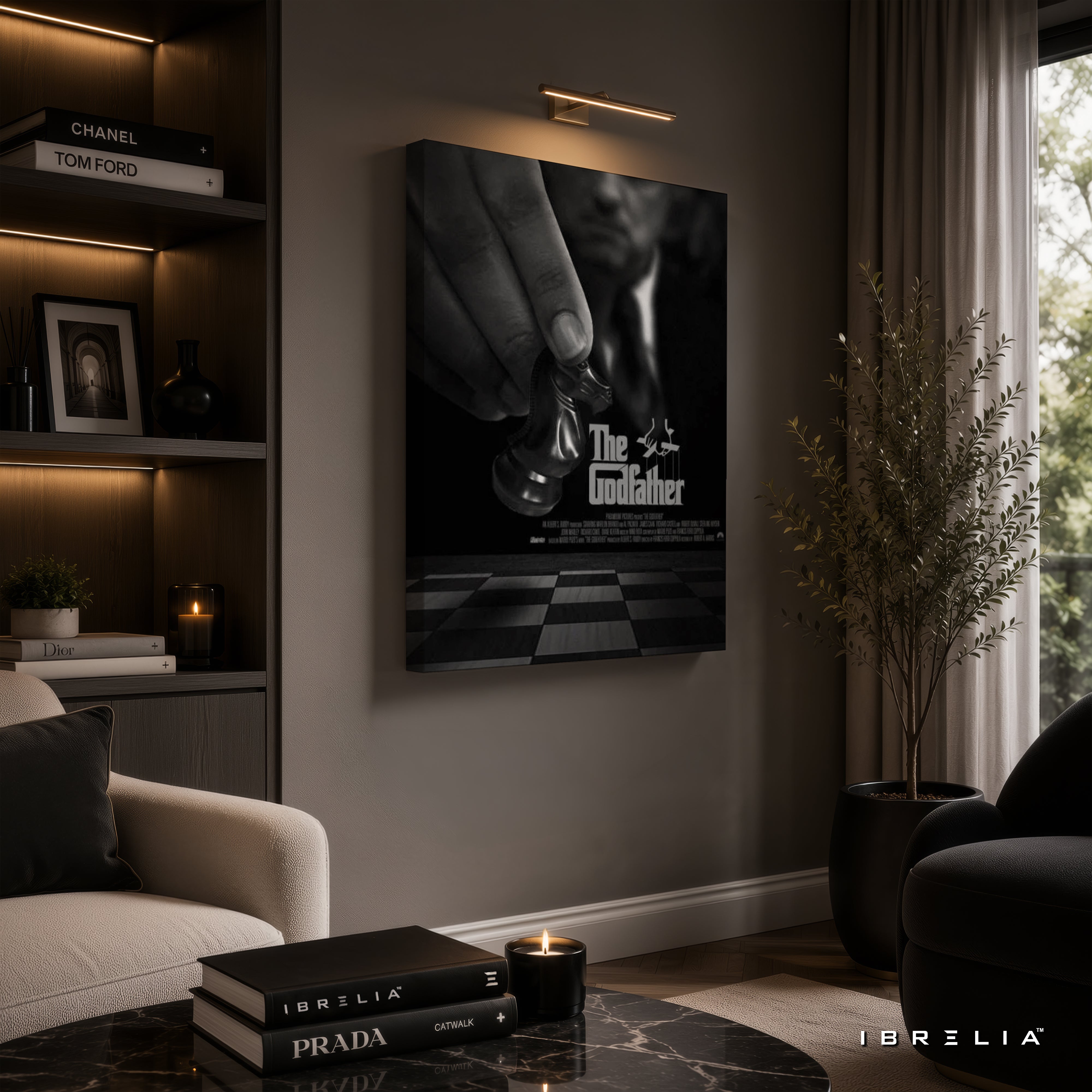 The Godfather Chess Wall Art – Strategic Mafia Movie Poster Premium Wall Decor | IBRELIA™