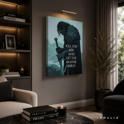Jon Snow "Kill the Boy" Premium Wall Art – Game of Thrones 4K Wrapped MDF Frame | IBRELIA™