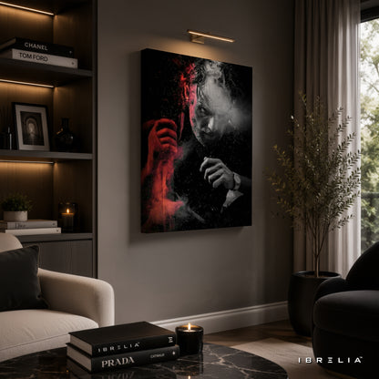 Rick Grimes Dark Portrait Premium Wall Art – The Walking Dead 4K Wrapped MDF Frame | IBRELIA™