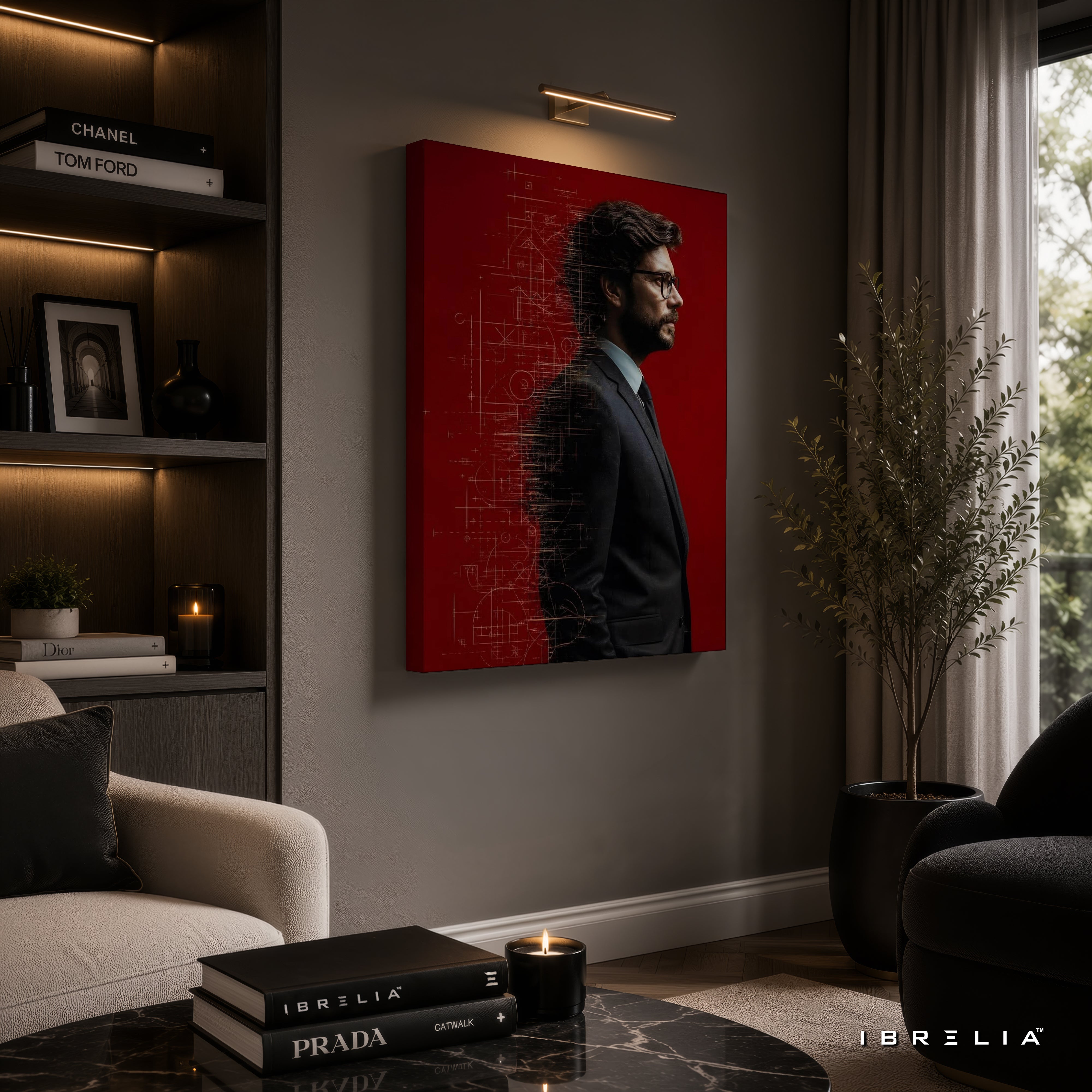 The Professor Blueprint Premium Wall Art – Money Heist La Casa de Papel 4K Wrapped MDF Frame | IBRELIA™