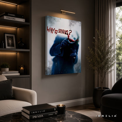 The Dark Knight Joker Wall Art – "Why So Serious?" Premium Wrapped MDF Wall Decor | IBRELIA™