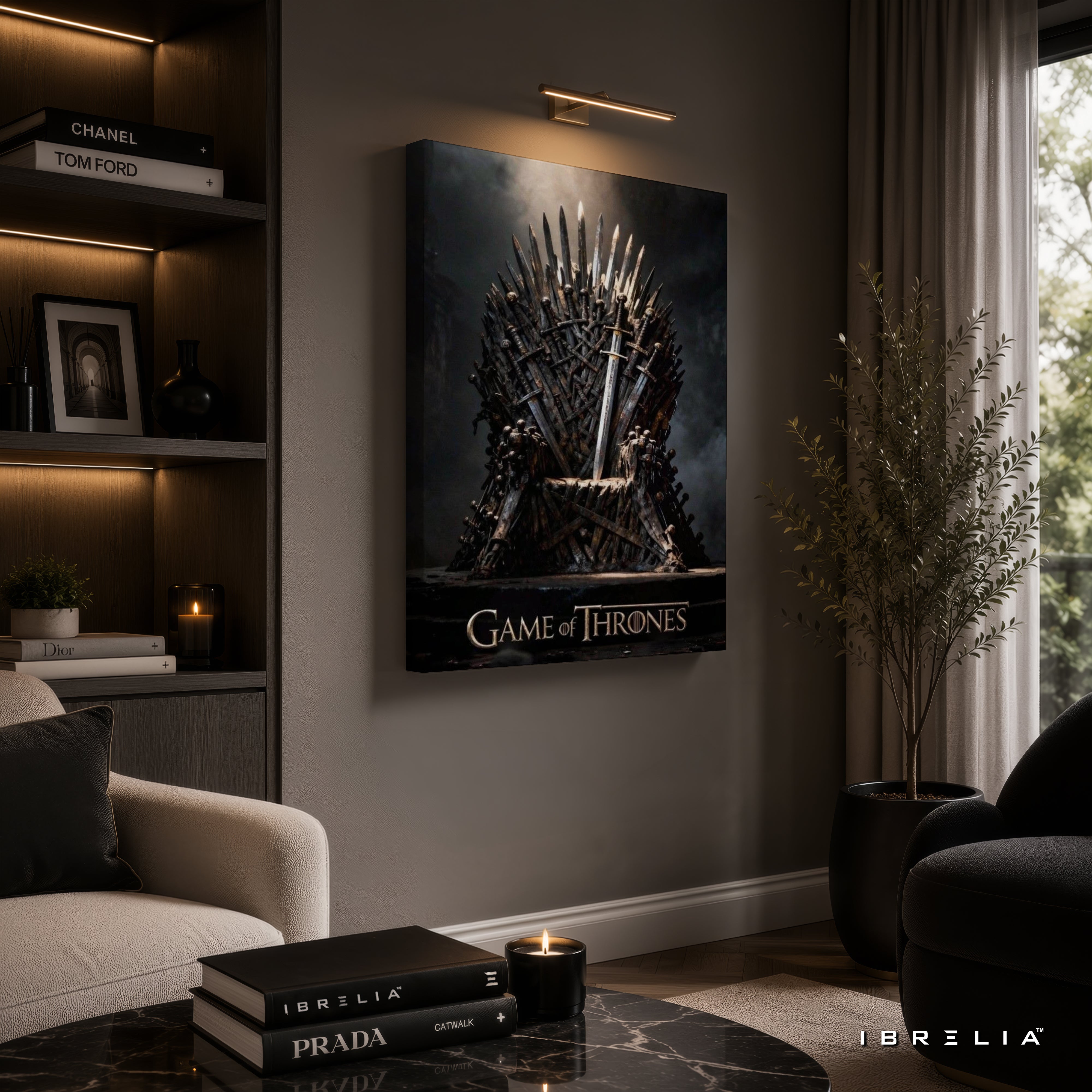 Game of Thrones Iron Throne Premium Wall Art – 4K Wrapped MDF Frame | IBRELIA™