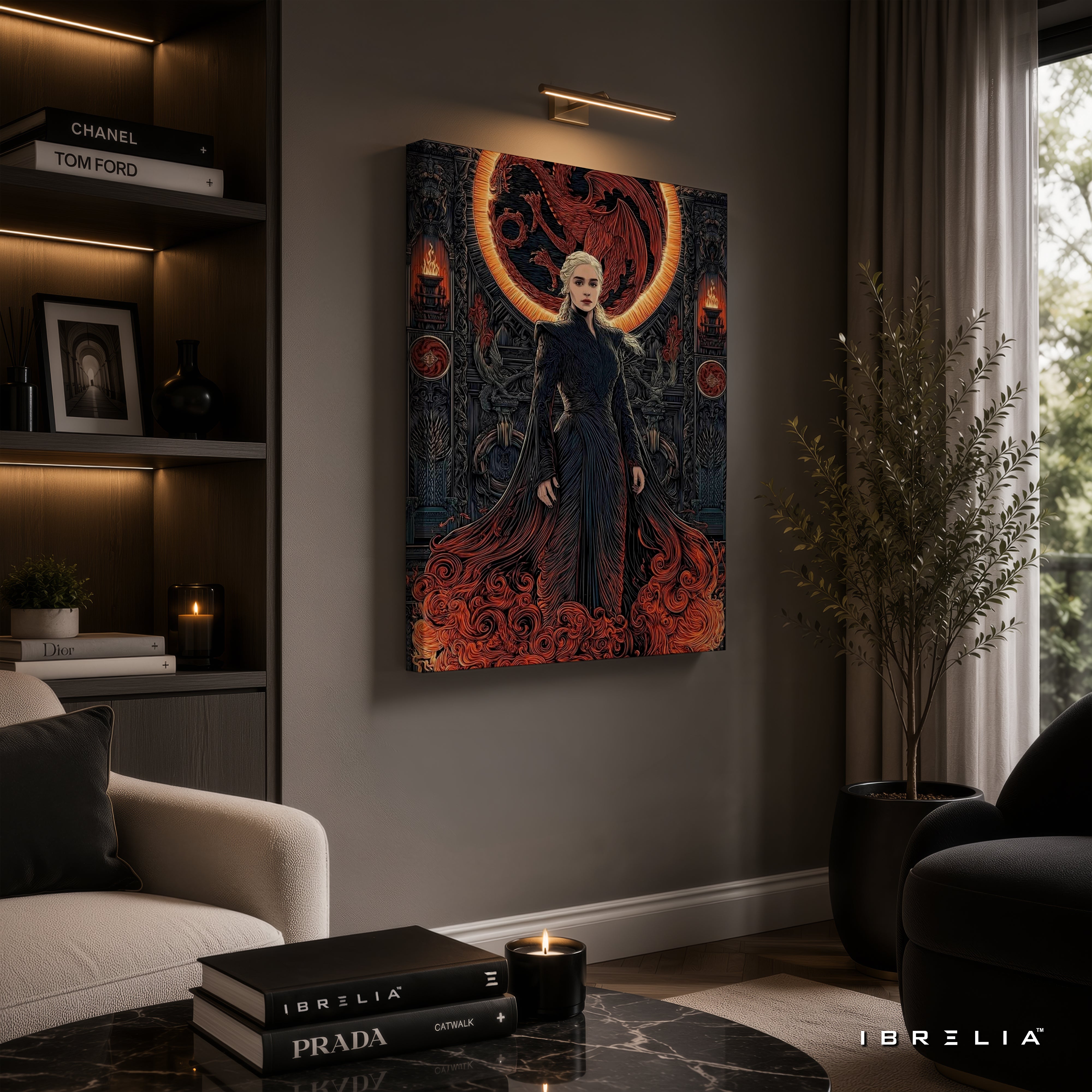 Daenerys Targaryen Premium Wall Art – Game of Thrones 4K Wrapped MDF Frame | IBRELIA™