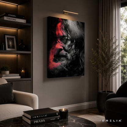 Daryl Dixon Premium Wall Art – The Walking Dead 4K Wrapped MDF Frame | IBRELIA™