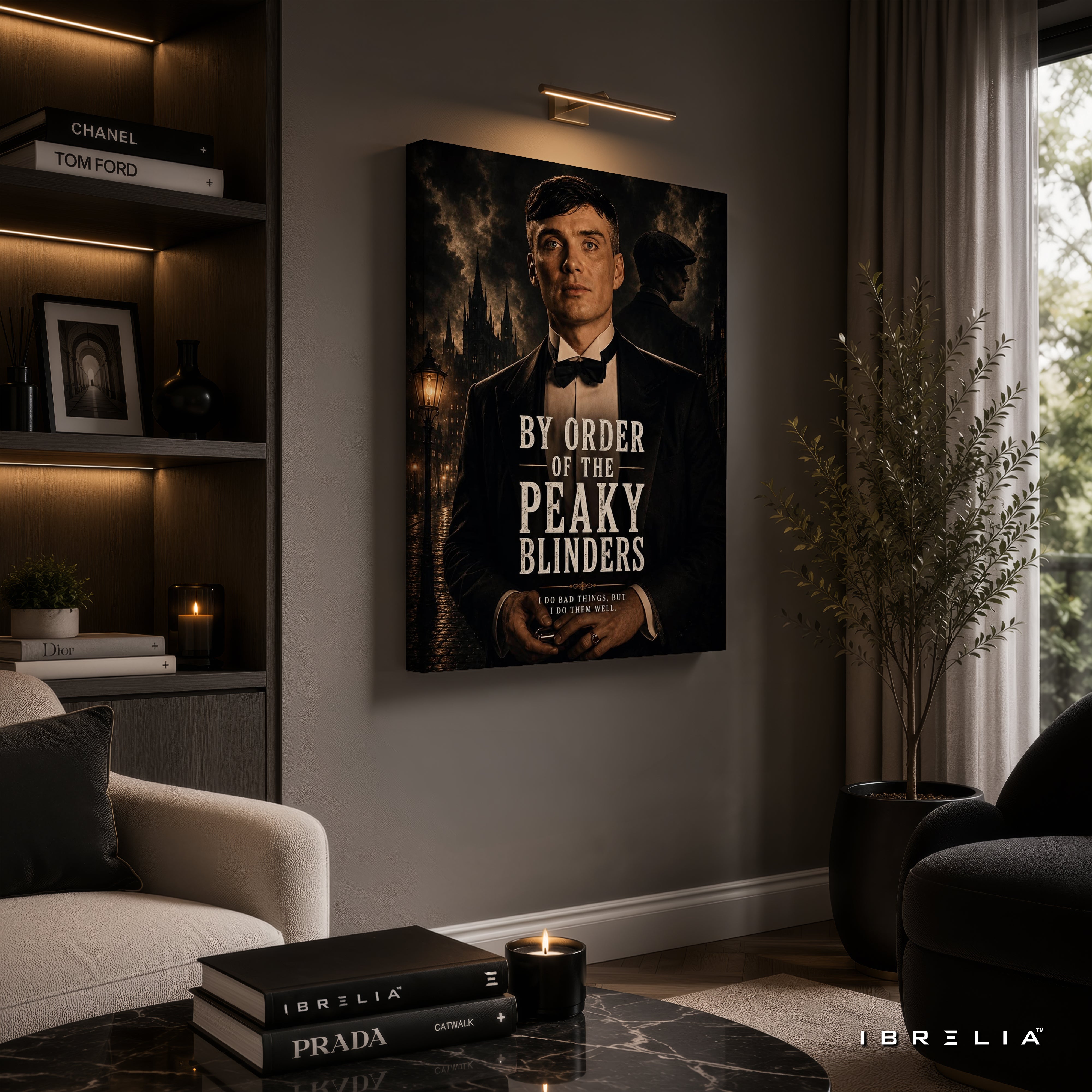 Peaky Blinders Thomas Shelby Premium Wall Art – By Order of the Peaky Blinders 4K Wrapped MDF Frame | IBRELIA™