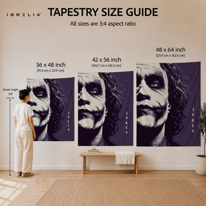 The Dark Knight Joker Portrait Wall Tapestry – Premium Movie Wall Hanging & Home Decor in Pakistan