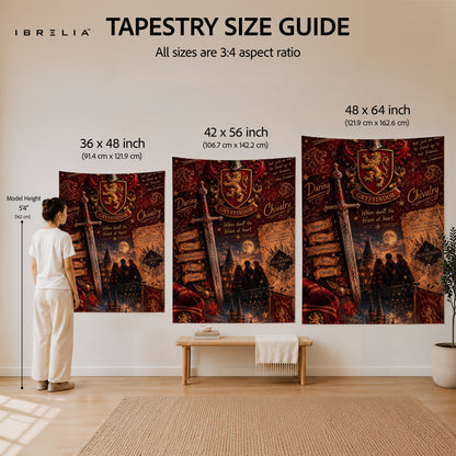Harry Potter Gryffindor House Wall Tapestry – Premium Fantasy Wall Hanging & Home Decor in Pakistan